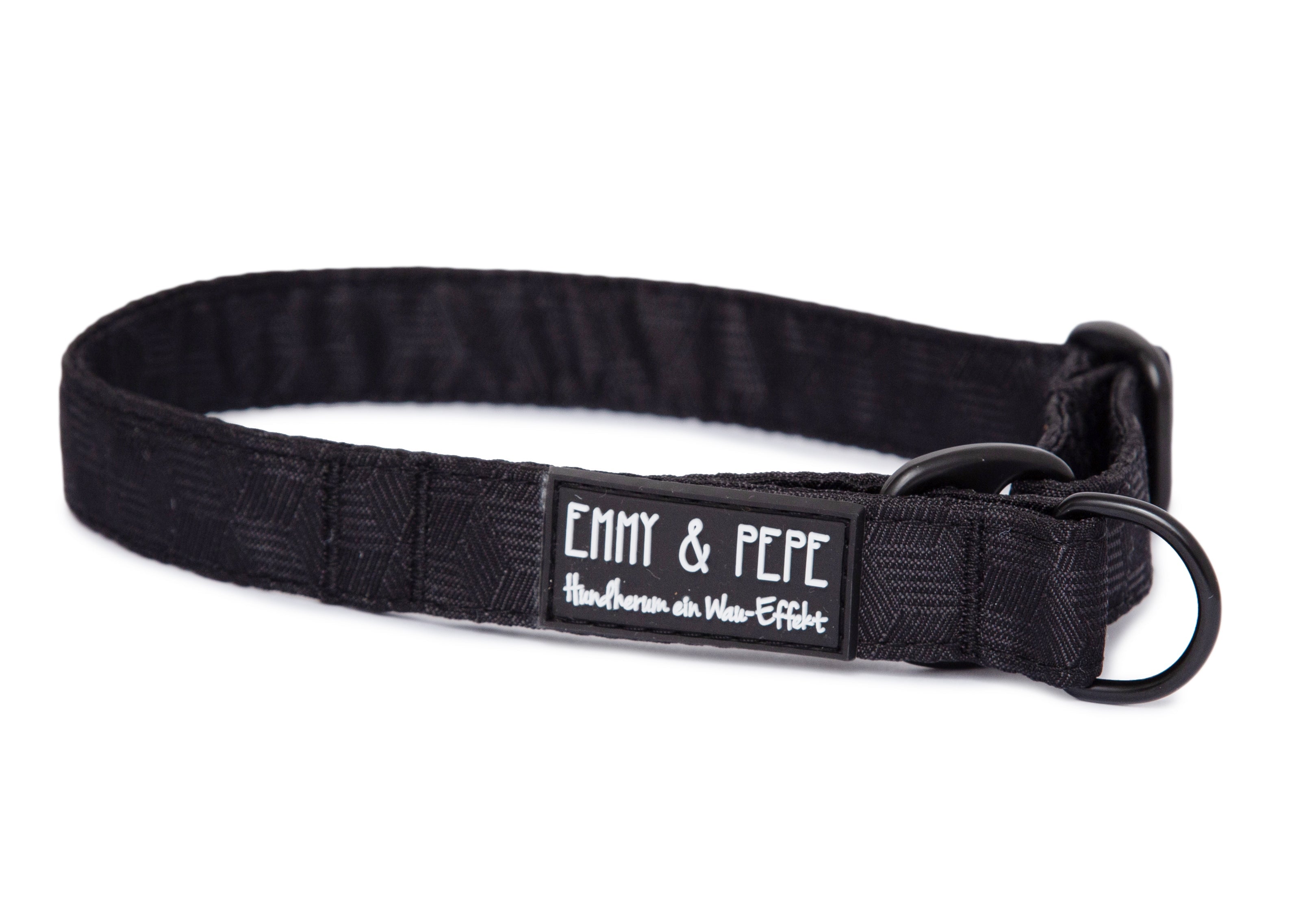 Zugstopp-Halsband Fröhliches Schwarz 1.5cm,2cm,3cm,4cm mit Verschluss in Dark Slate Gray