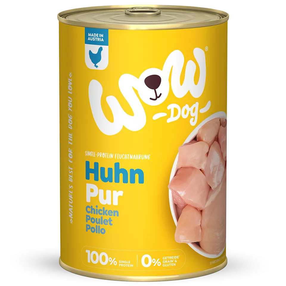 Hundefutter WOW Huhn PUR 400g Goldenrod