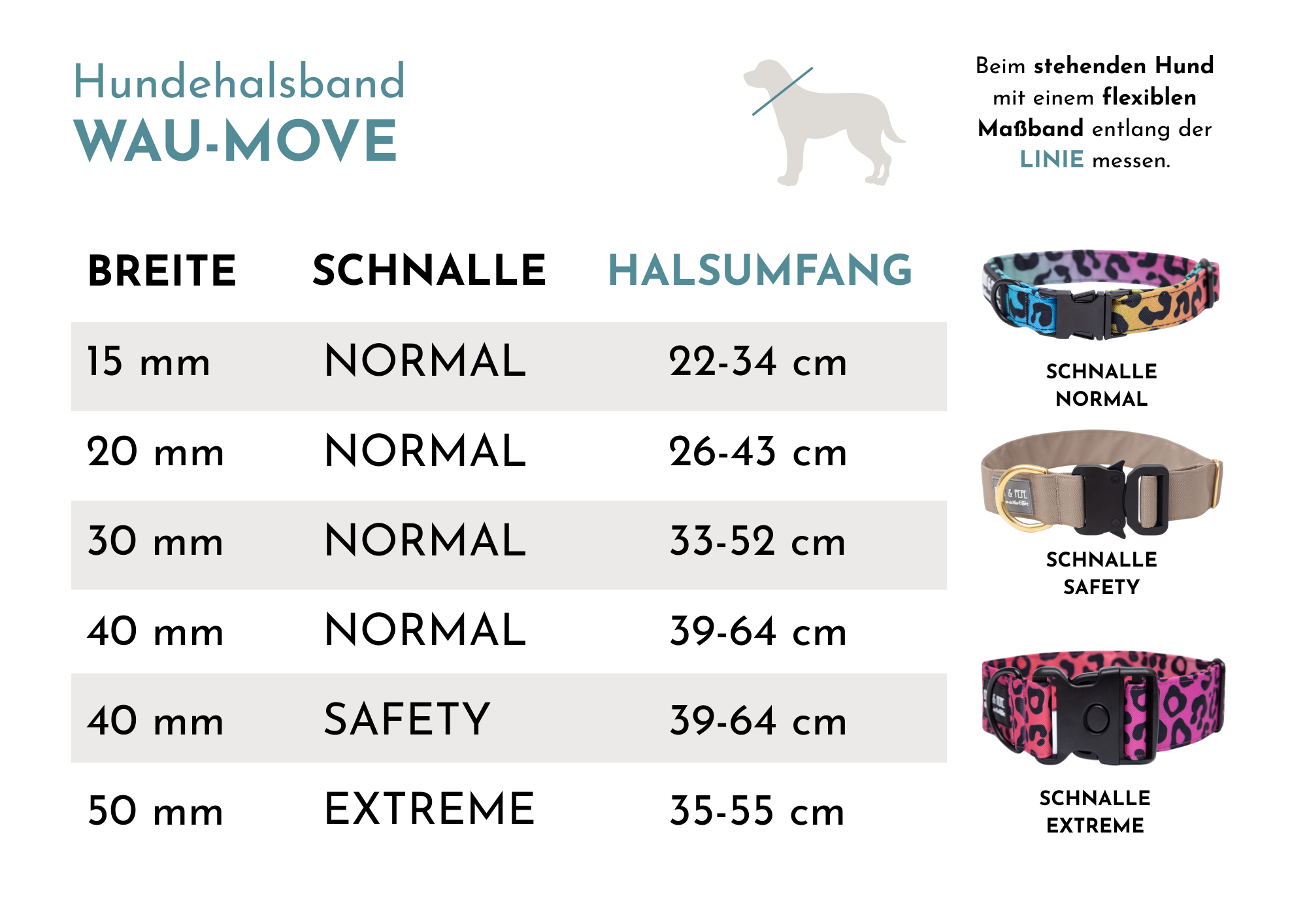 Hundehalsband "Wau-Effekt" Creme