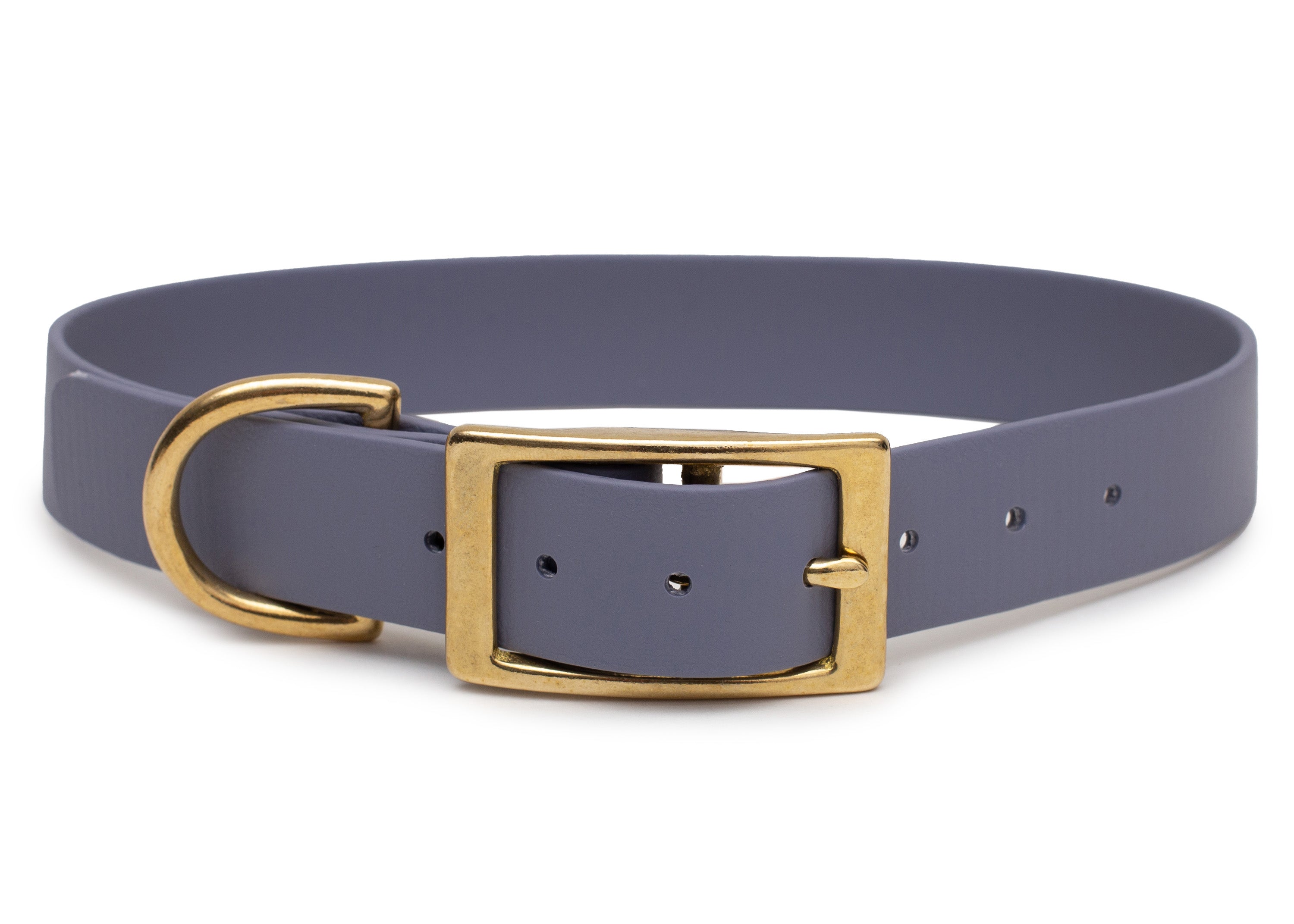 Biothane Halsband Hellgrau