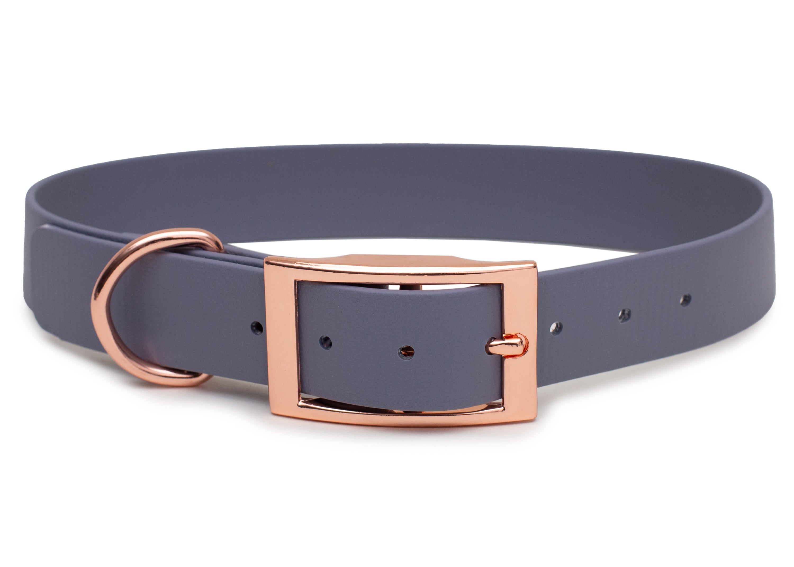 Biothane Halsband Hellgrau