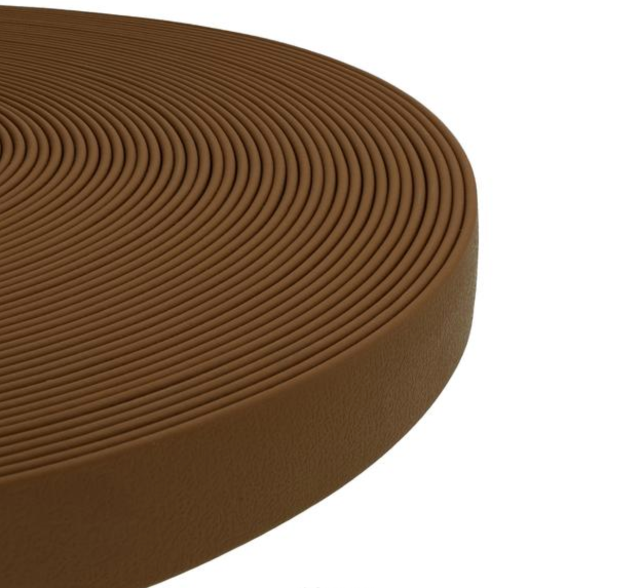 SuperflexSchleppleine-Dunkelbraun 10m mit abnehmbarer Handschlaufe - rose