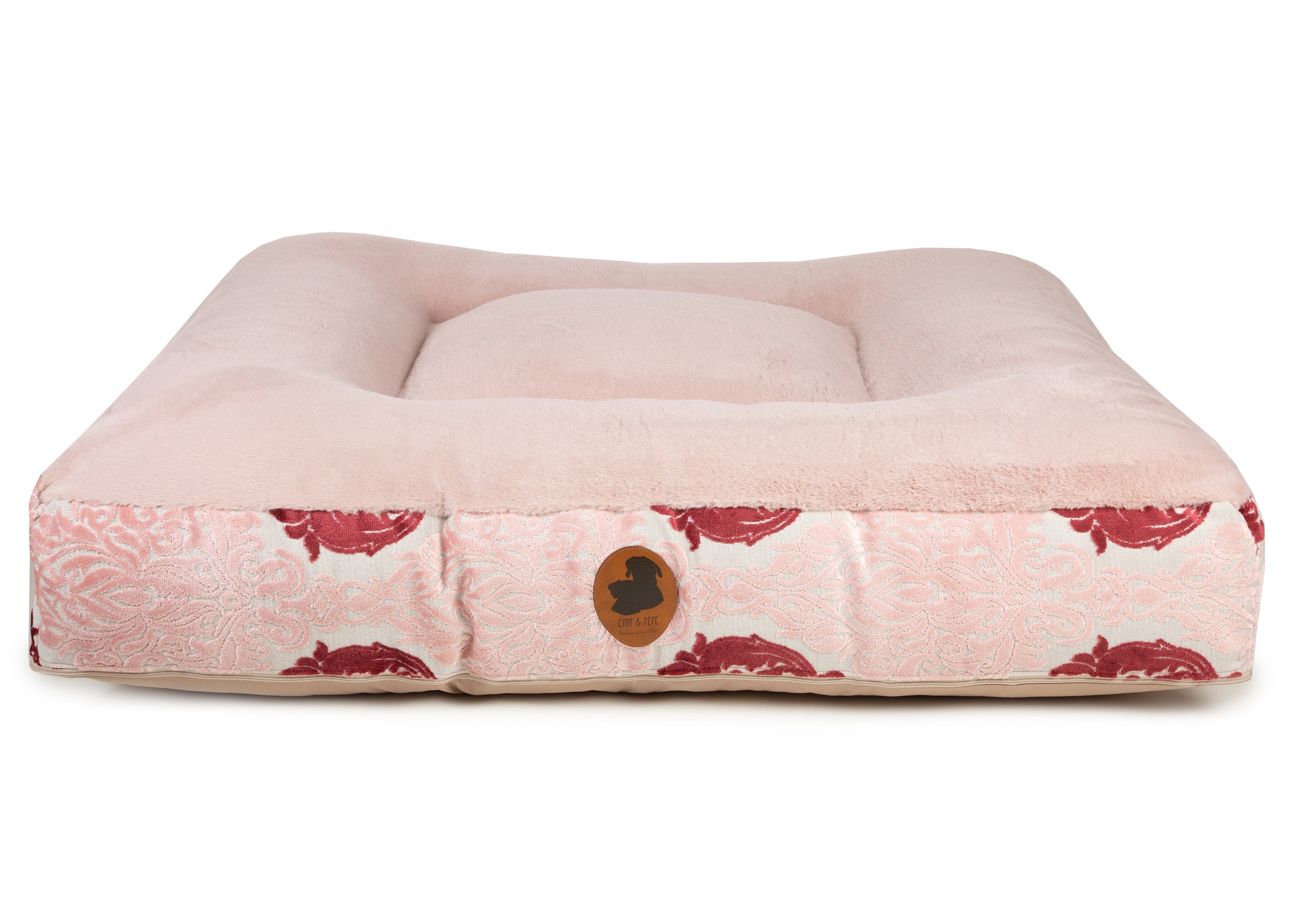 Wechselbezug für orthopädisches Hundebett Barock Rosa / Eckig / S (80x60cm),Rosa / Eckig / M (100x80cm),Rosa / Eckig / L (120x100cm),Rosa / Eckig / XL (140x120cm) Light Gray