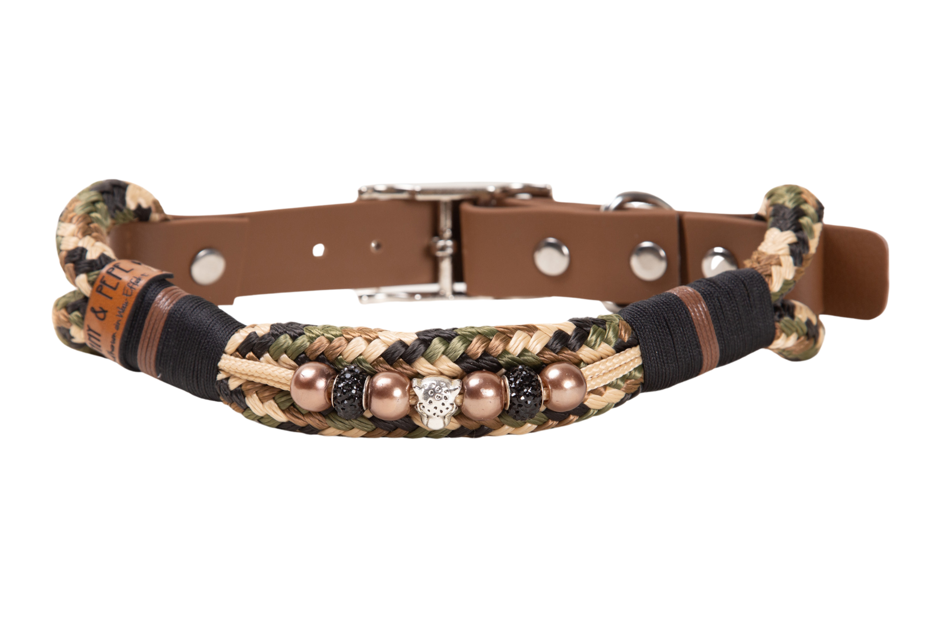 Tauhalsband mit Perlen Rock me Silber M