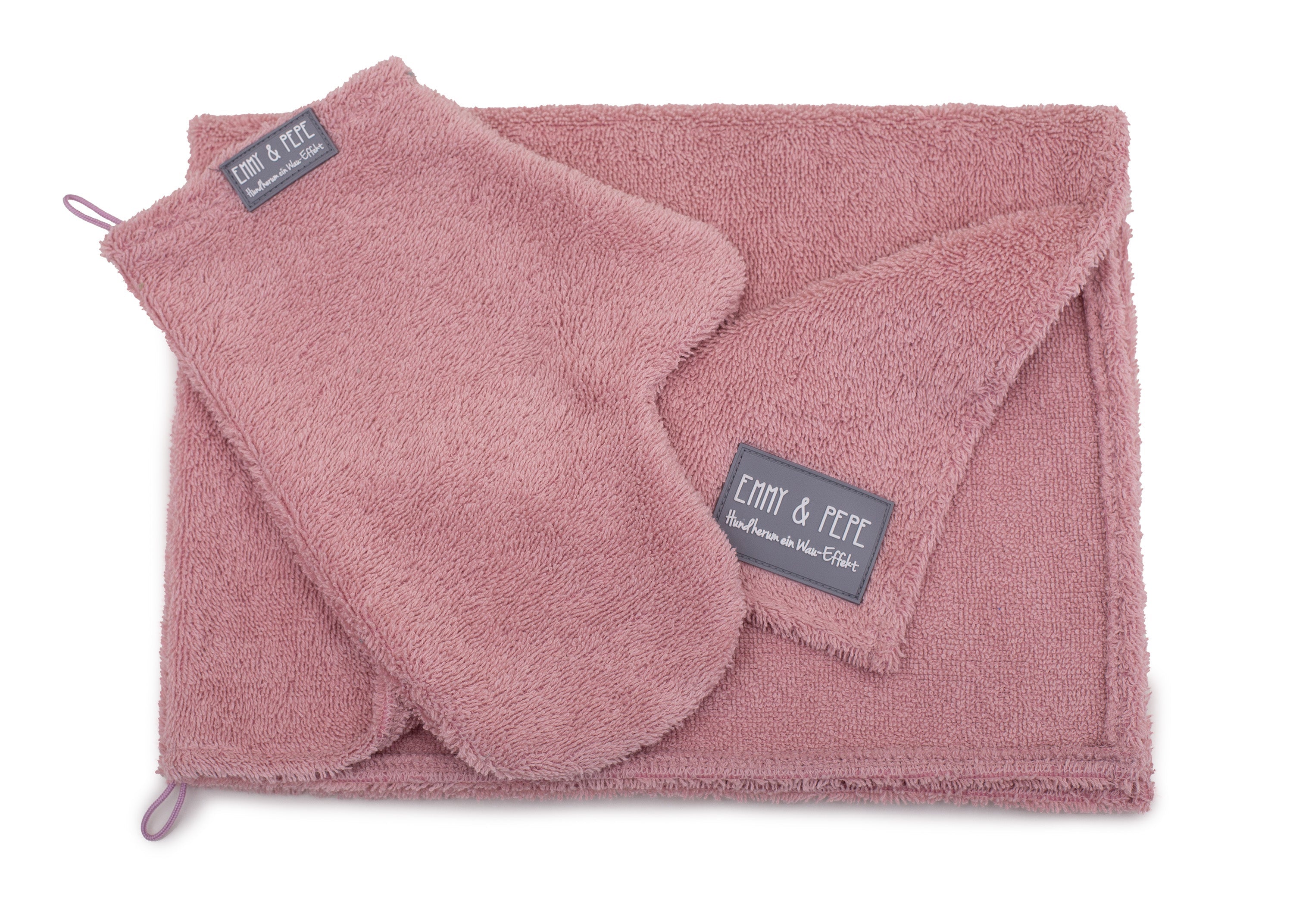 Hundehandtuch aus Bambusfaser Farbe  Rosé