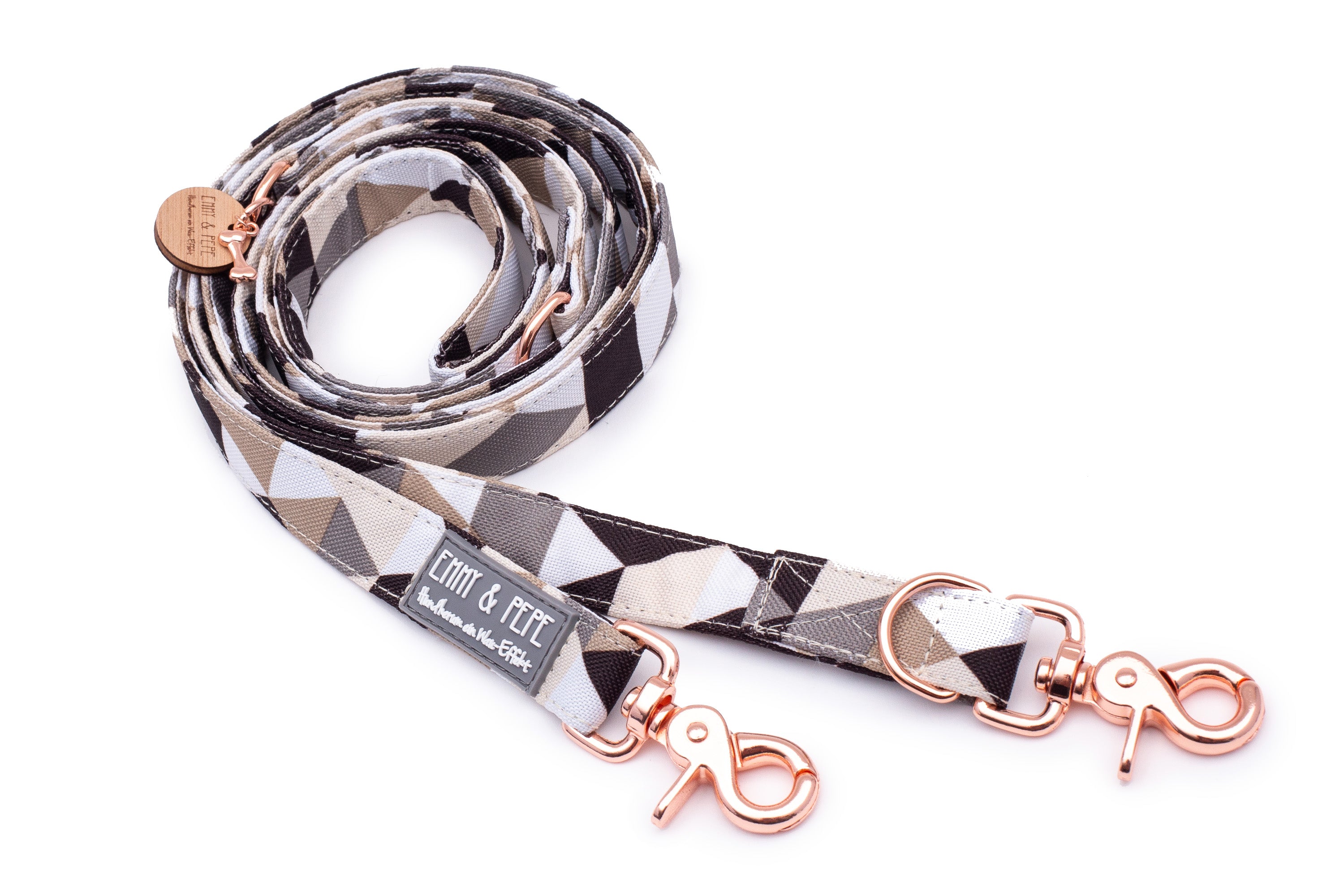 Hundeleine Geo Brown XS mit Bolzenkarabiner