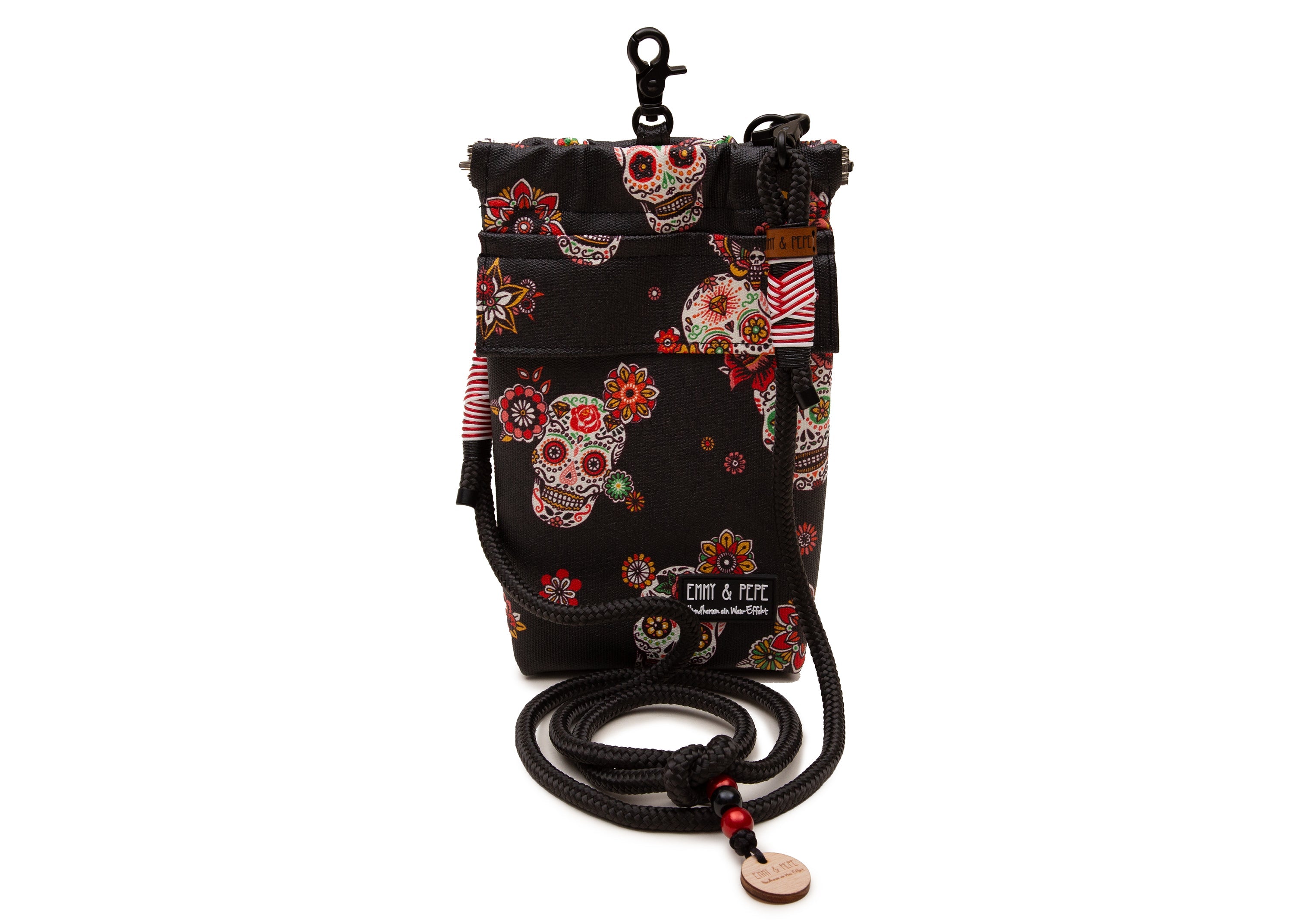Wau-to-go Gassitasche Modell Santa Muerte Rosy Brown