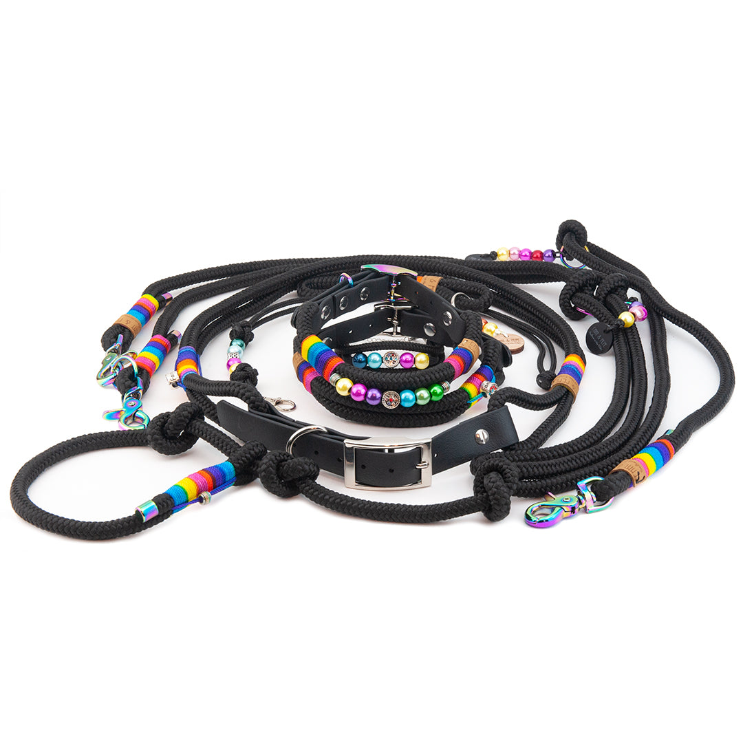 Tauhalsband ohne Perlen Rainbow XS