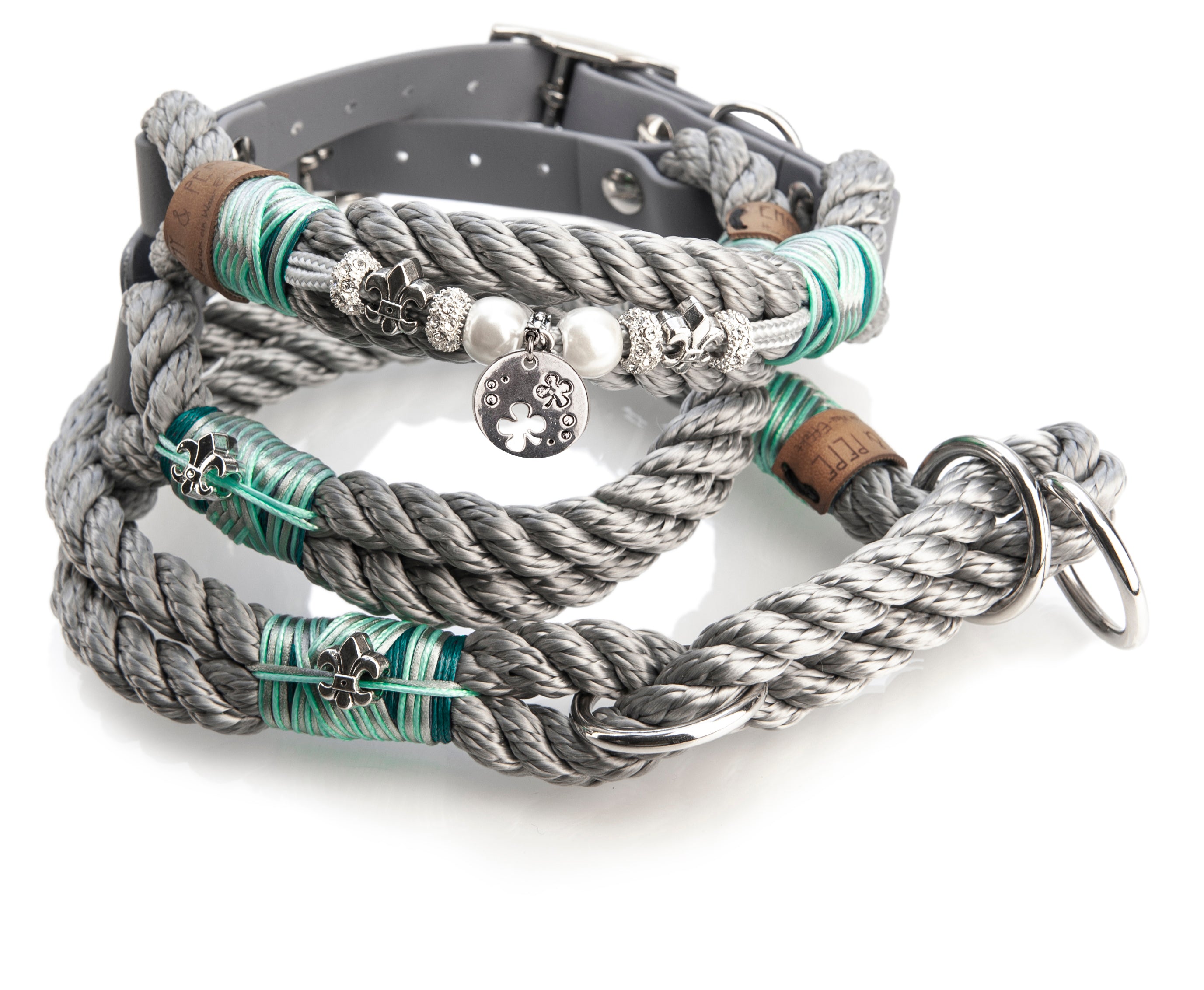 Tauhalsband ohne Perlen Shamrock XS