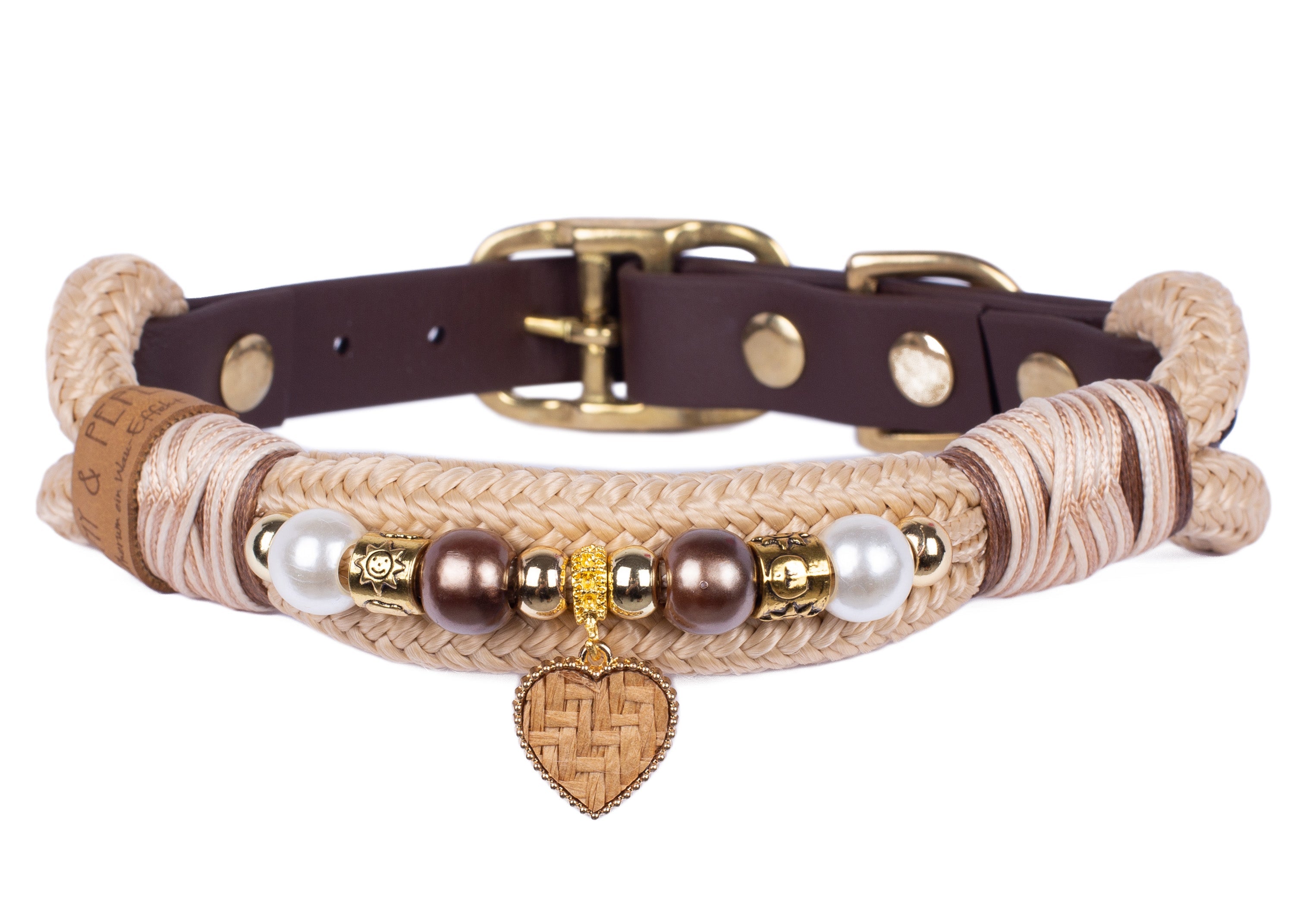 Tauhalsband mit Perlen, Modell Heidi, in verschiedenen Größen