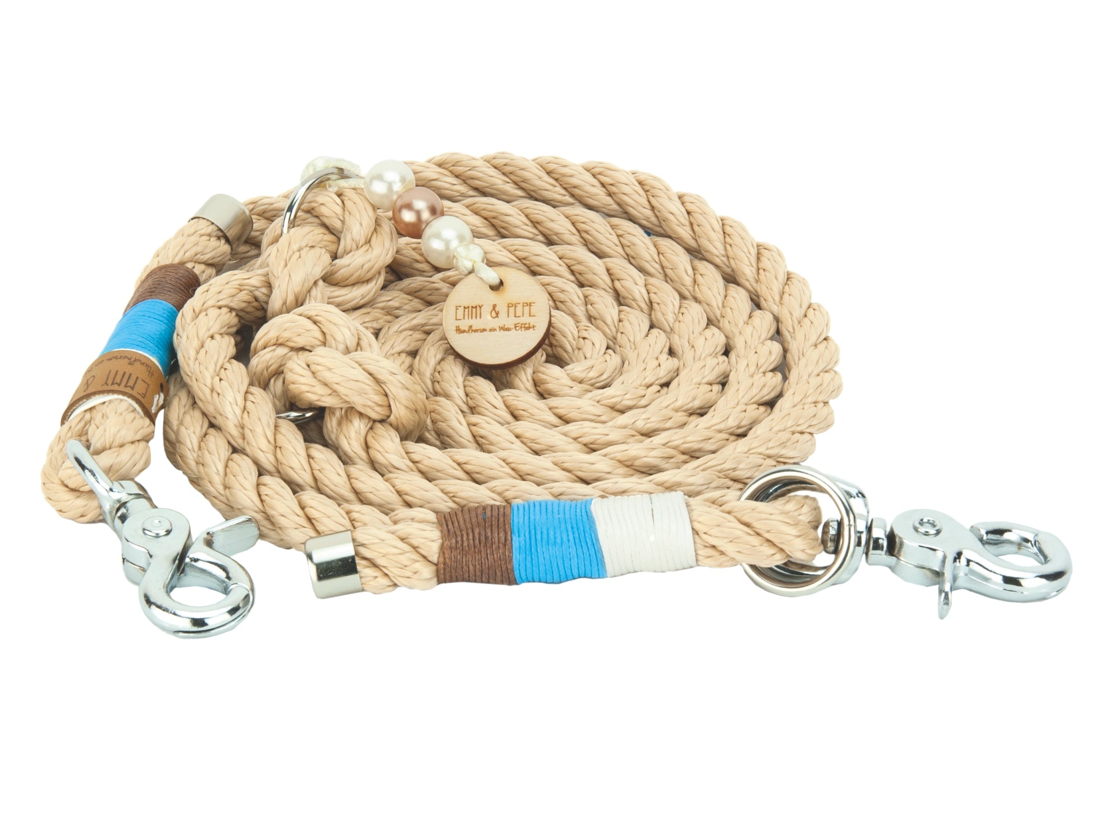 Tauleine für Hunde, Modell Captain, mit Scherenkarabiner, in verschiedenen Größen