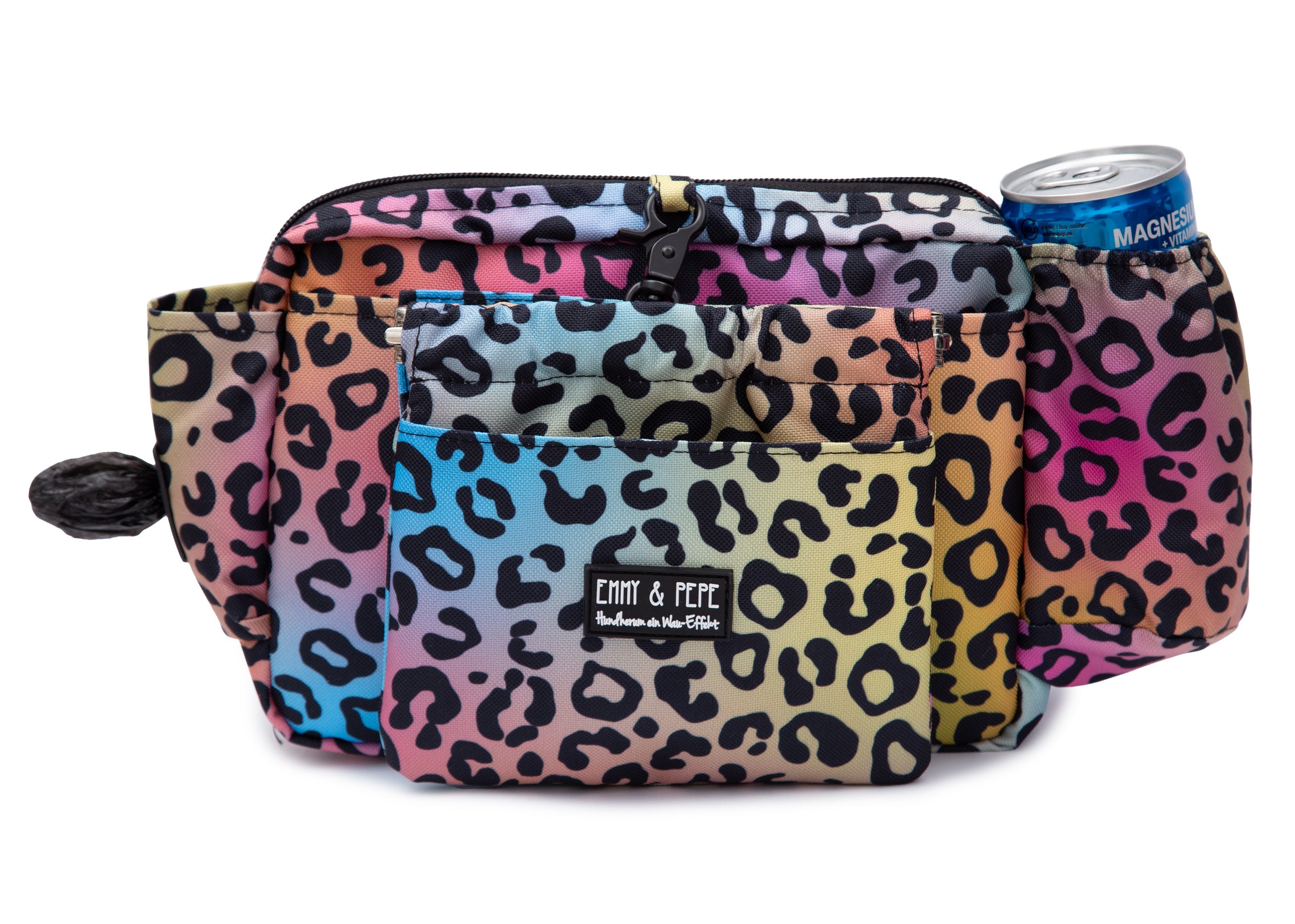 Wau-Pack große Gassitasche, Modell  Leo Neo, neonfarben, Gurtlängen  S (60-85cm),M (80-110cm),L (100-145cm) - bei jedem Spaziergang alles dabei