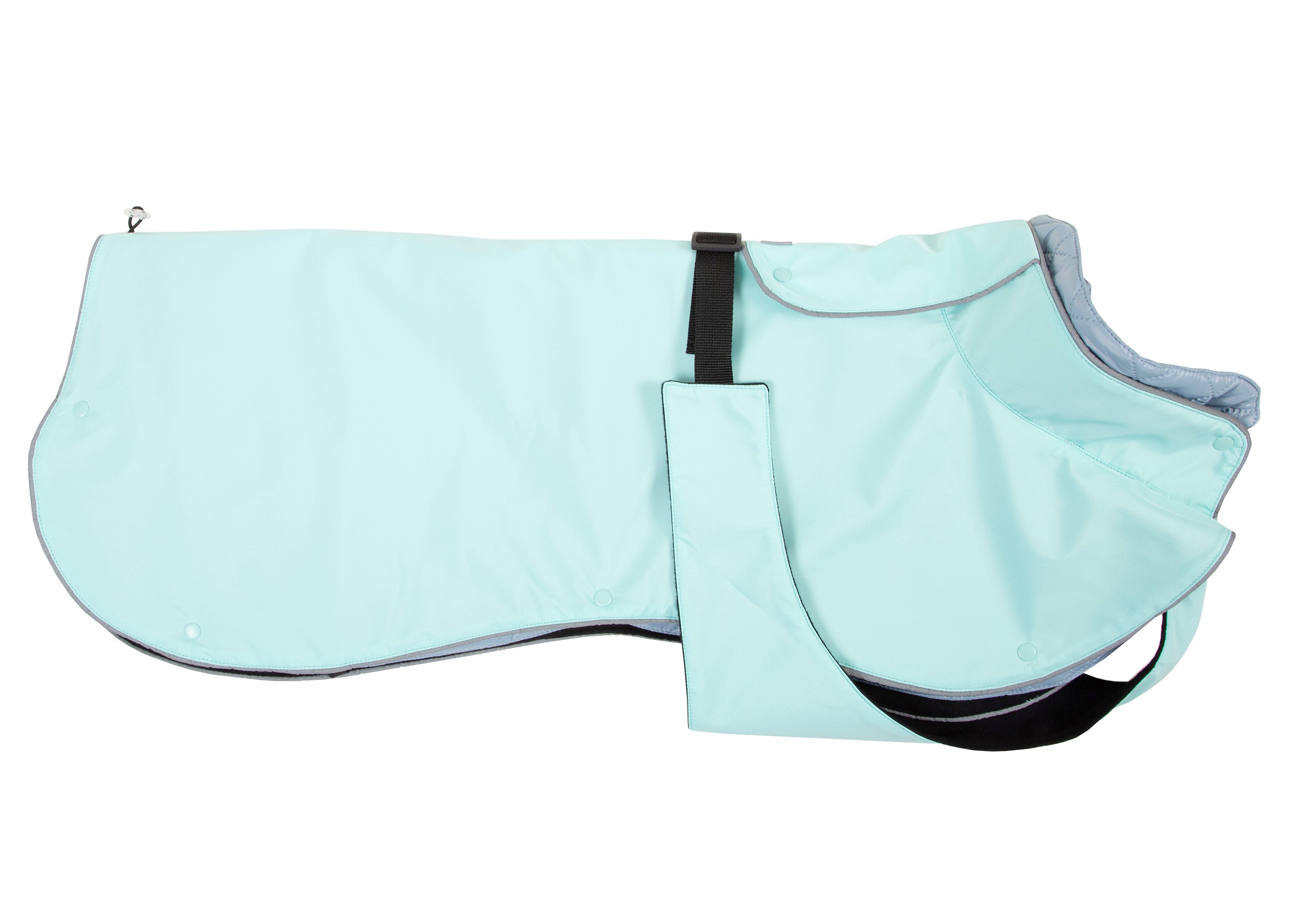 Wau-Coat 2 in 1 Hundemantel, geschützt bei Nässe und Kälte, Mint 30cm,35cm,40cm,45cm,50cm,55cm,60cm,65cm,70cm,75cm,80cm Powder Blue