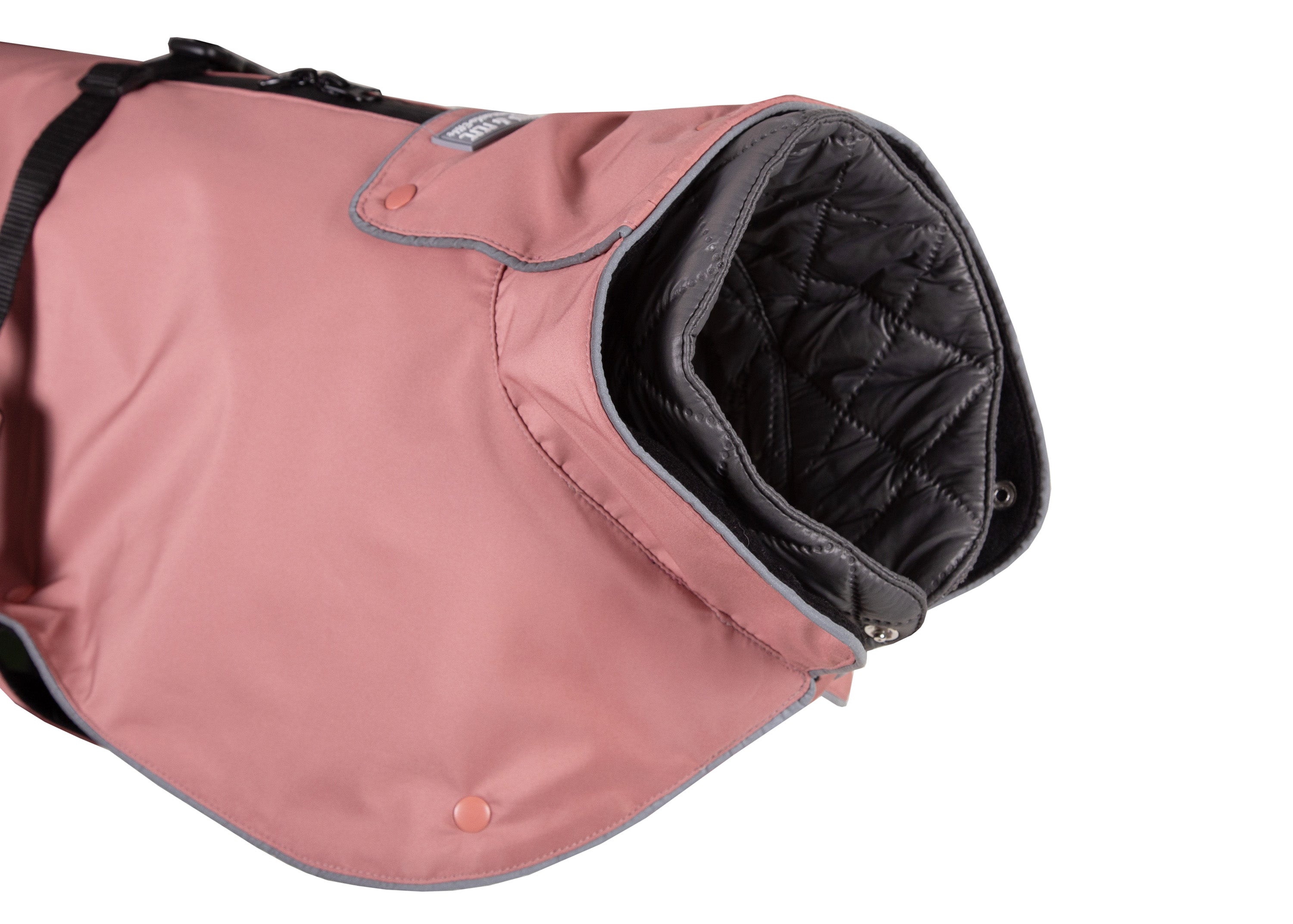 Wau-Coat Rosa, 2 in 1 Hundemantel, hoch geschnittener Kragen zum Schutz von Hals und Nacken