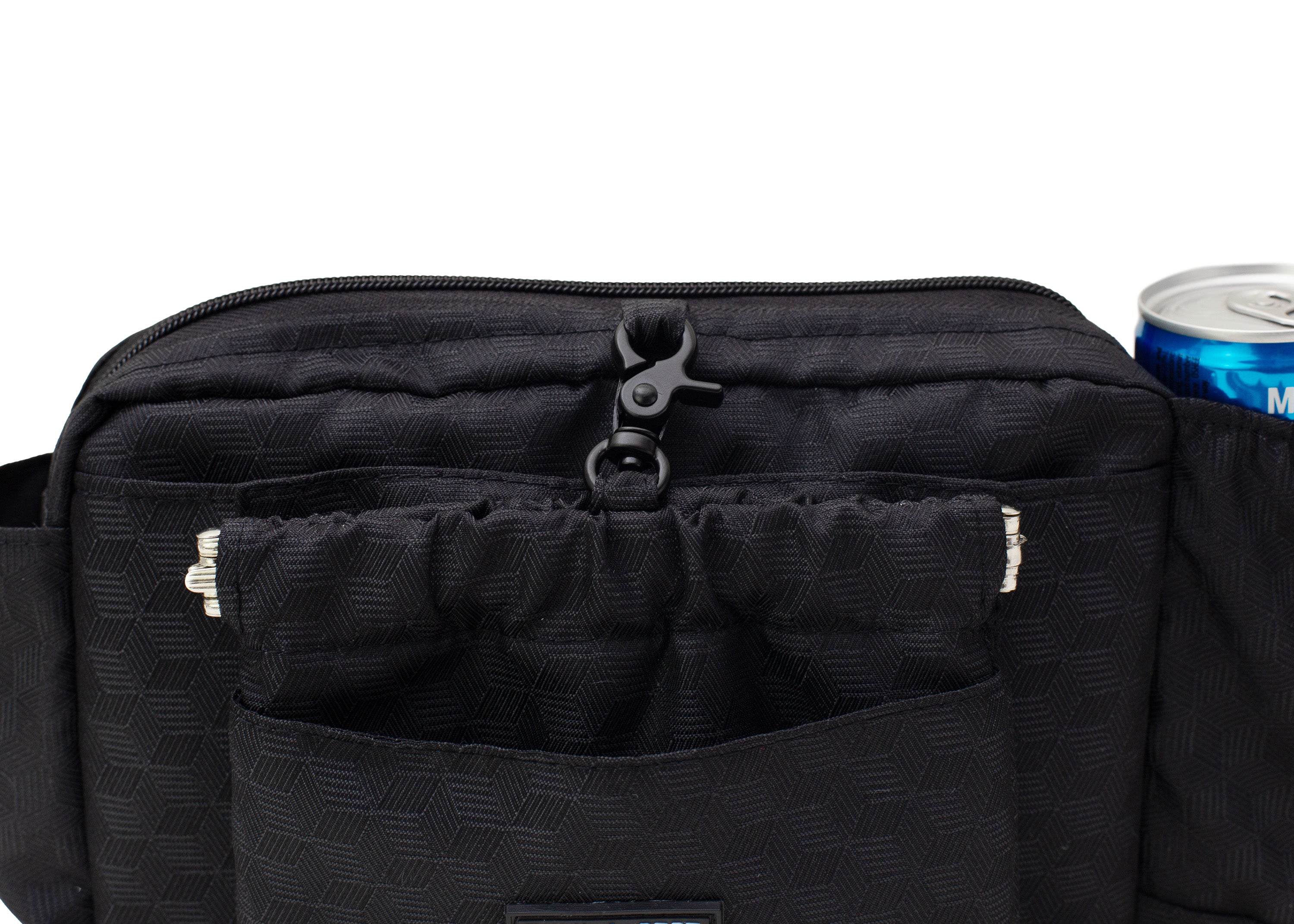 Wau-Pack große Gassitasche, Modell  Fröhliches Schwarz - mit abnehmbarer Leckerlitasche