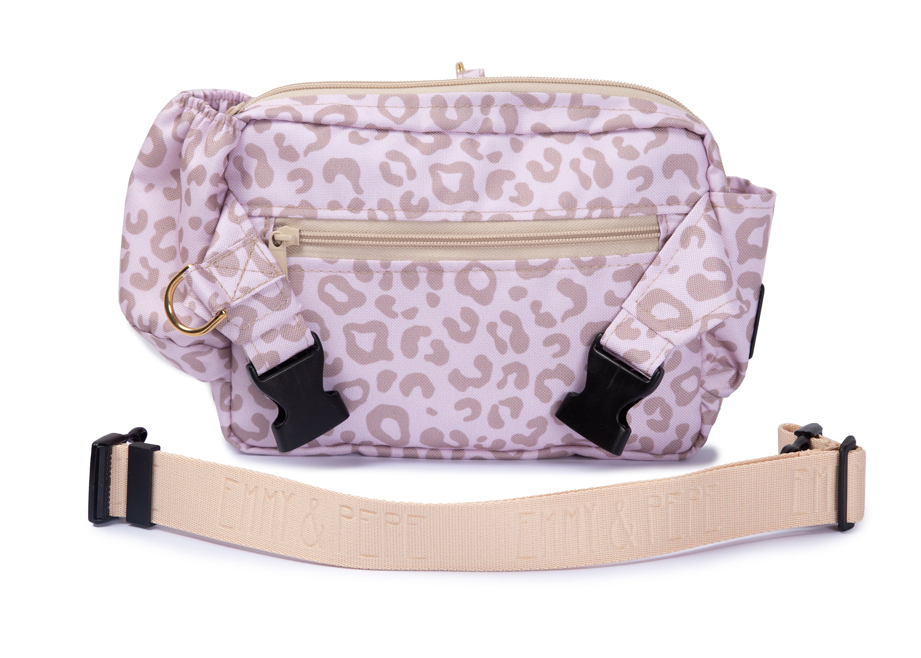 Wau-Pack große Gassitasche, Modell Leo Creme, moderne Leomuster - verschiedene Gurtlängen verfügbar