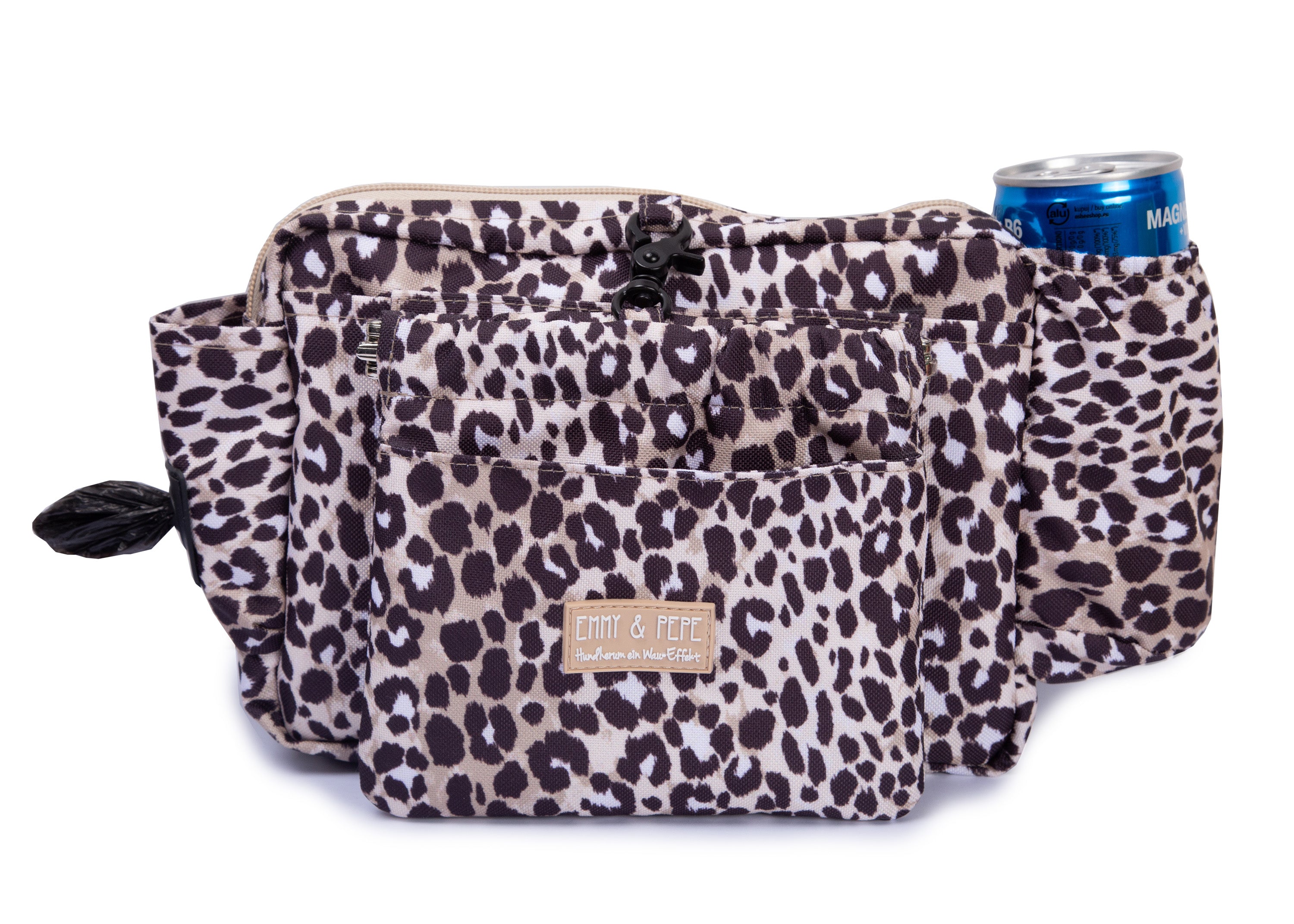 Wau-Pack große Gassitasche, Modell Leo Dark S (60-85cm),M (80-110cm),L (100-145cm) - bei jedem Spaziergang alles dabei