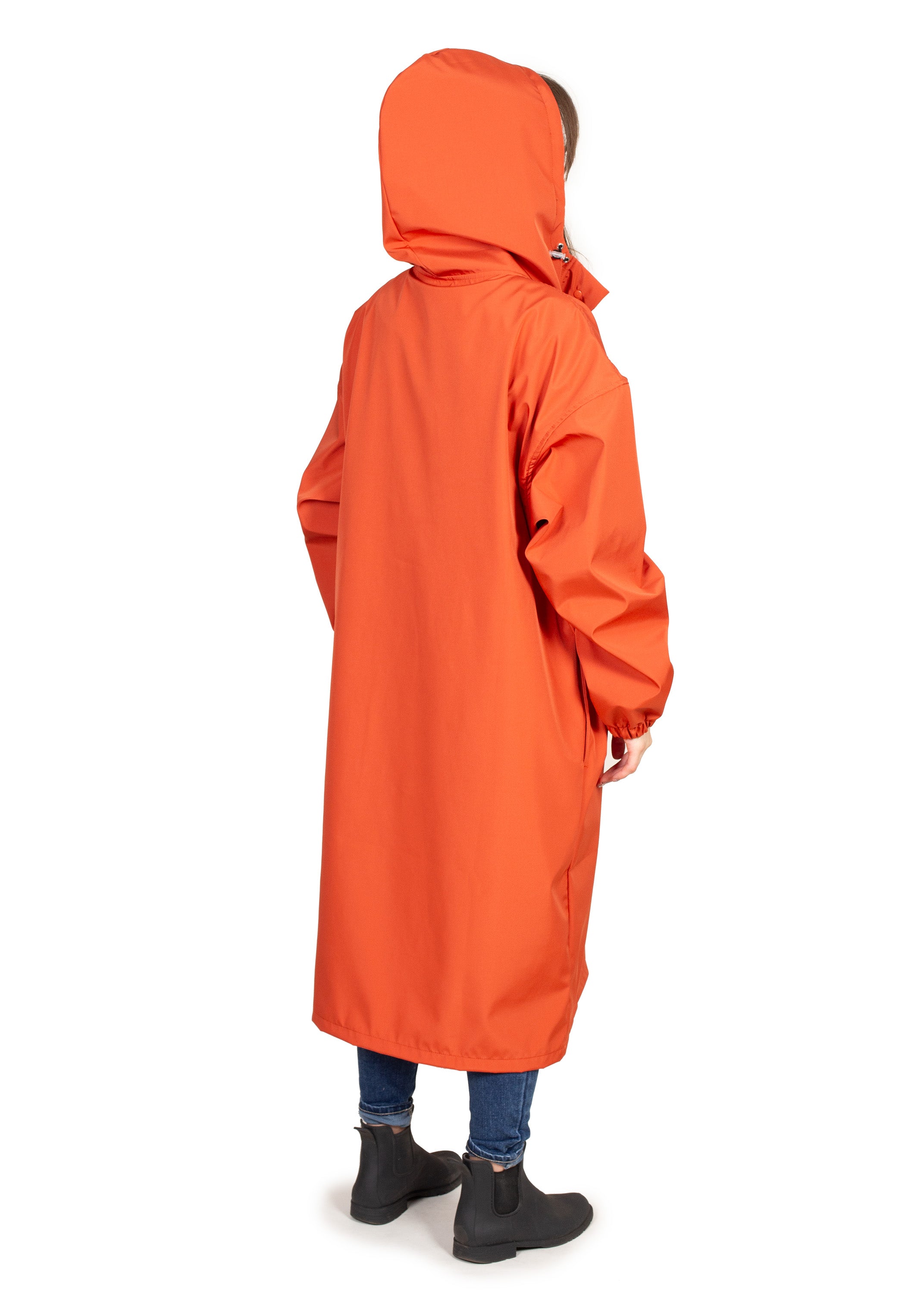 Wau-Poncho Orange  - Regenponcho für jeden Spaziergang im Regen