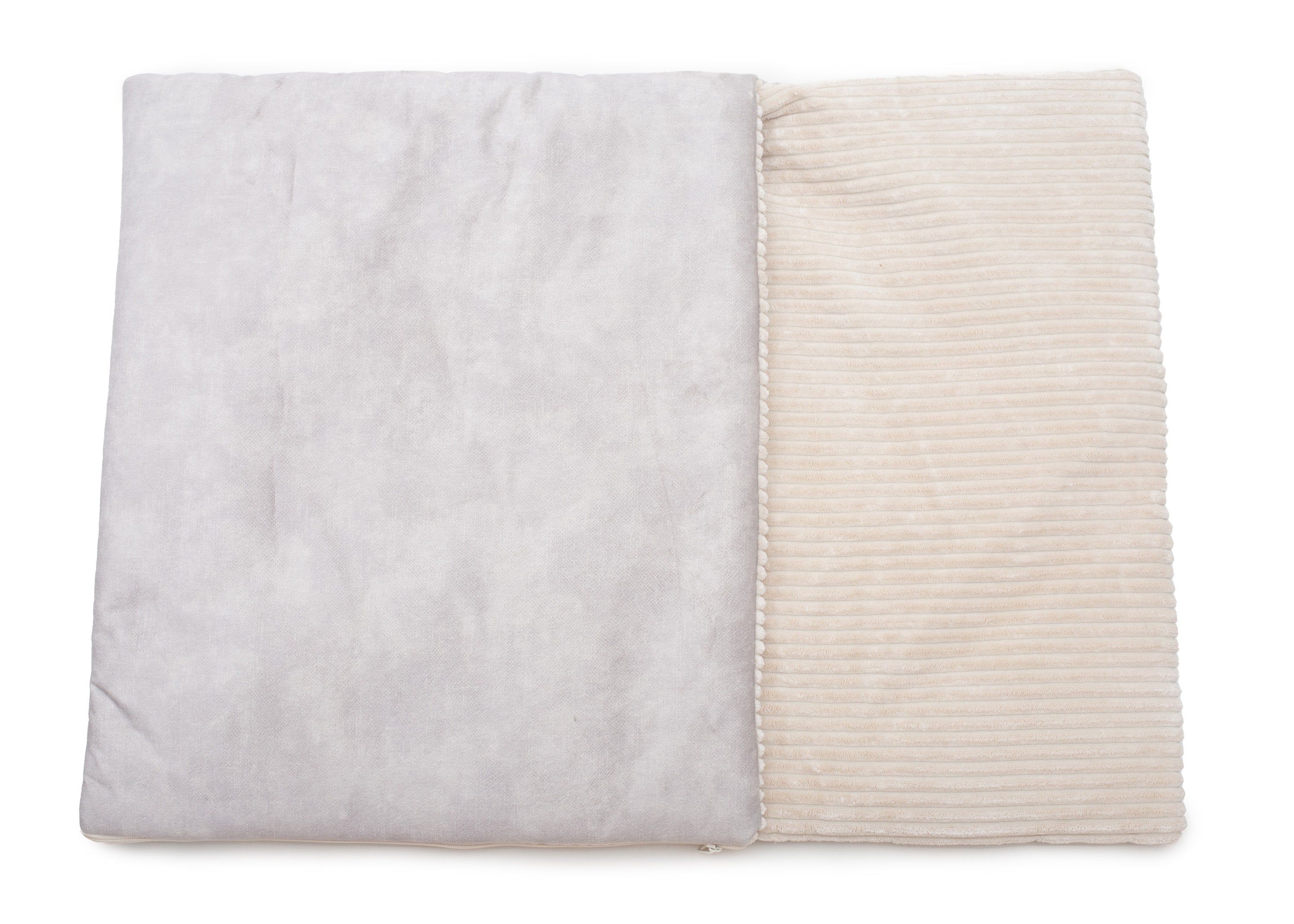 Wau-Snooze Cord Creme, 3 in 1 Hundeschlafsack und Kuscheldecke in einem