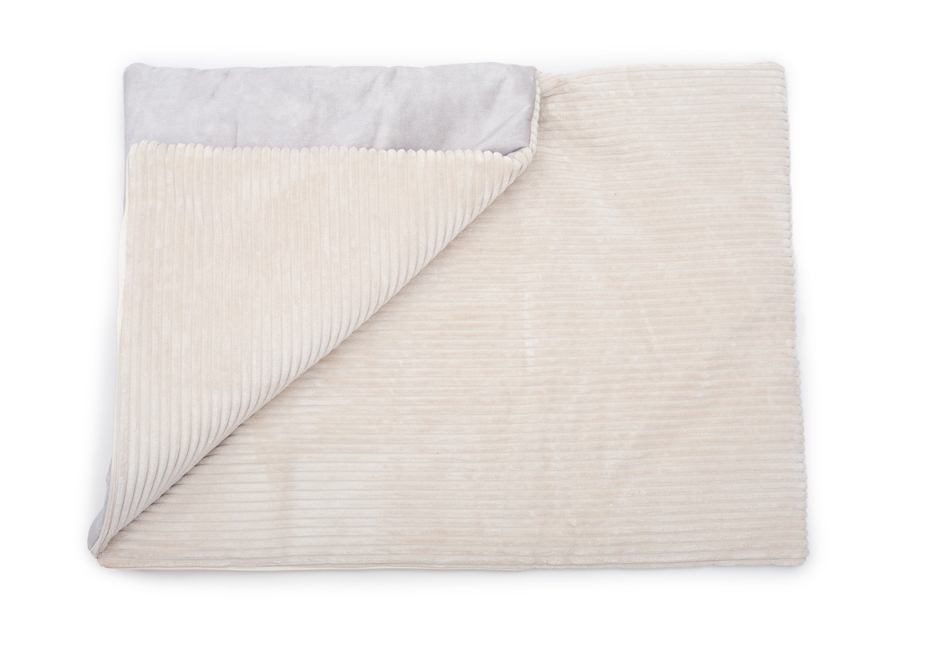 Wau-Snooze Cord Creme, kuscheliger Hundeschlafsack als gemütlicher Rückzugsort