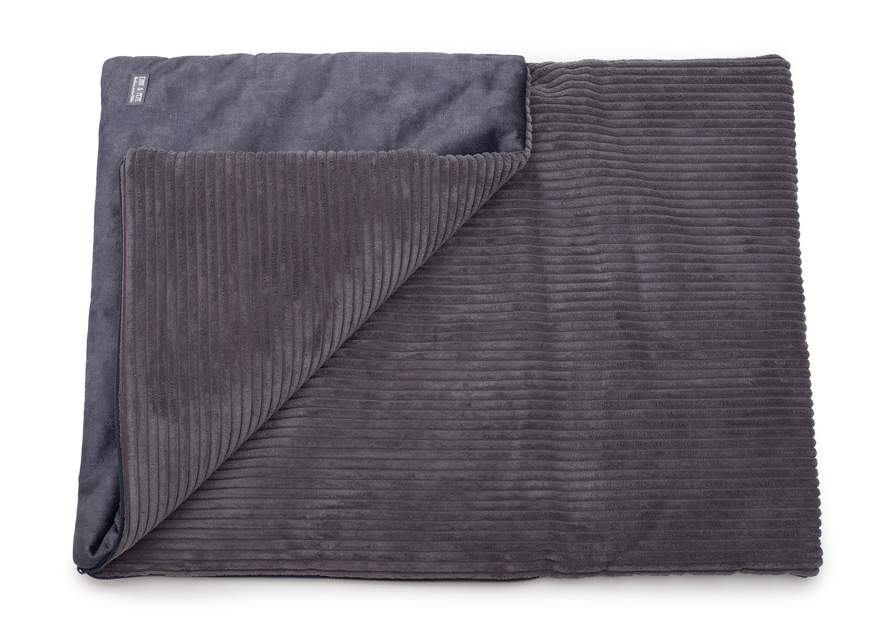 Wau-Snooze Cord, kuscheliger Rückzugsort für deinen Hund , Modell  Dark Grey S (80x60cm),M (100x80cm),L (120x100cm) Dark Slate Gray
