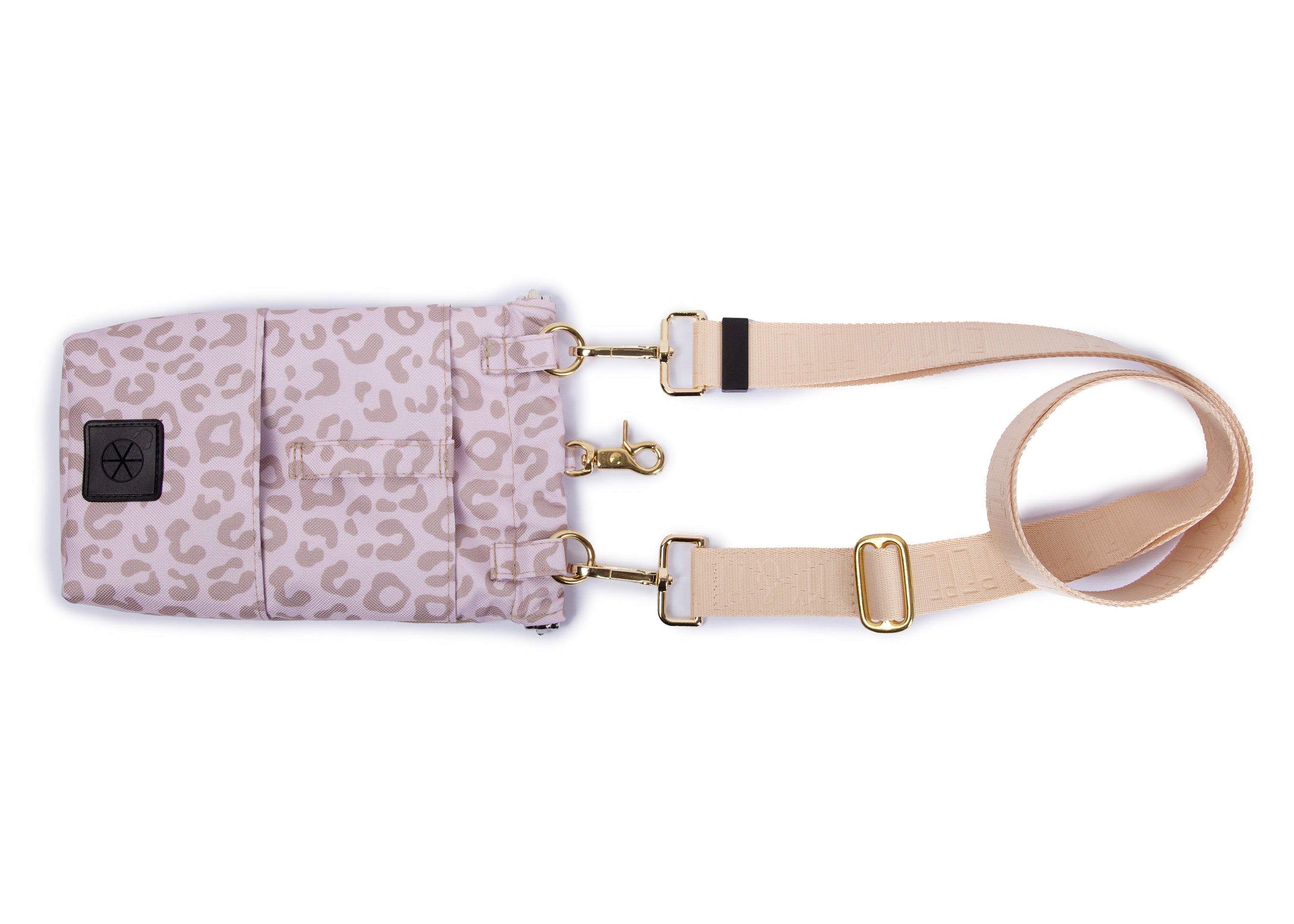 Gassitasche Wau-to-go, Modell  Leo Creme, modisches Leo-Muster mit Kotbeutelspender