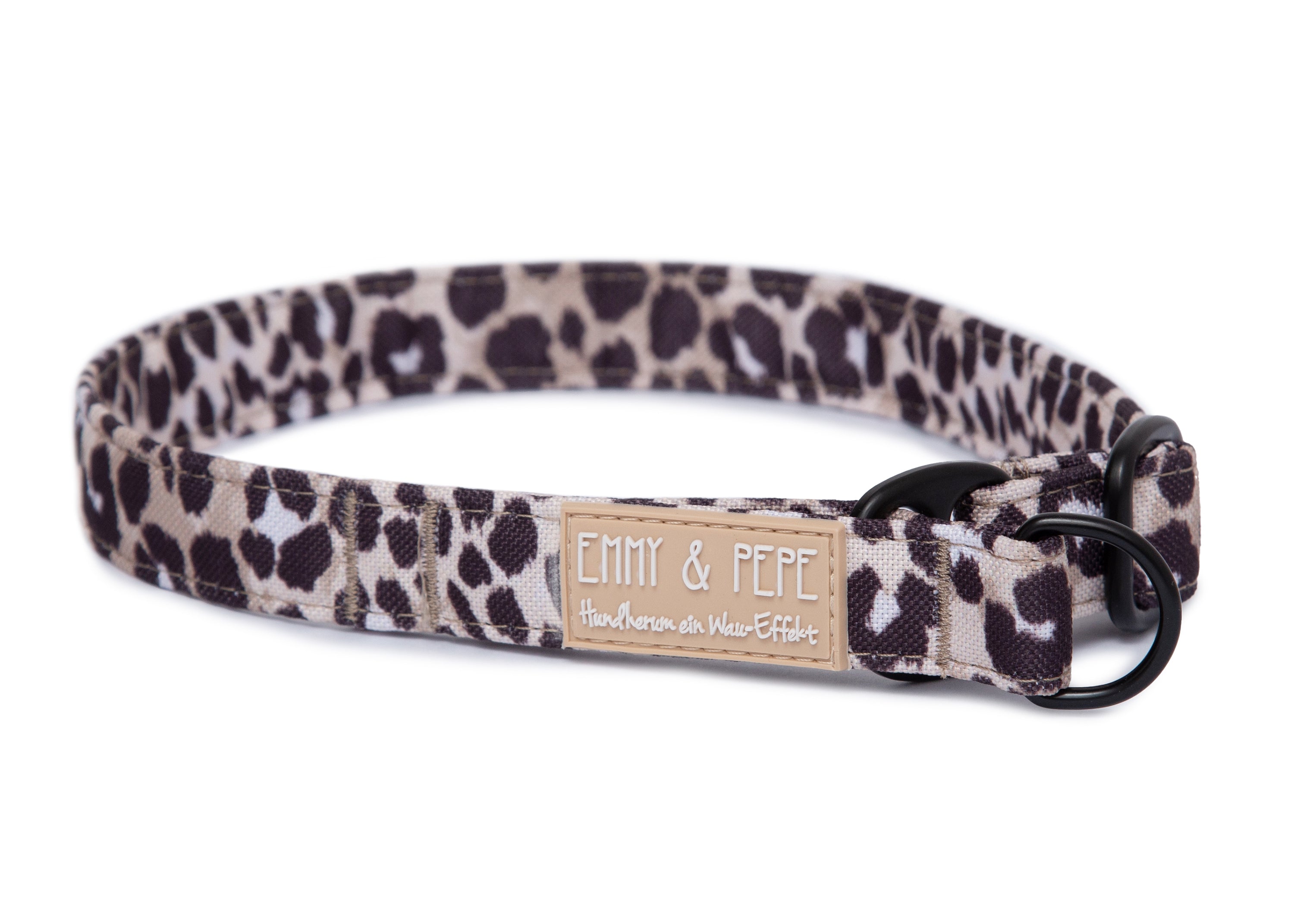 Zugstopp-Halsband für Hunde, Modell  Leo Dark, für große und kleine Hunde