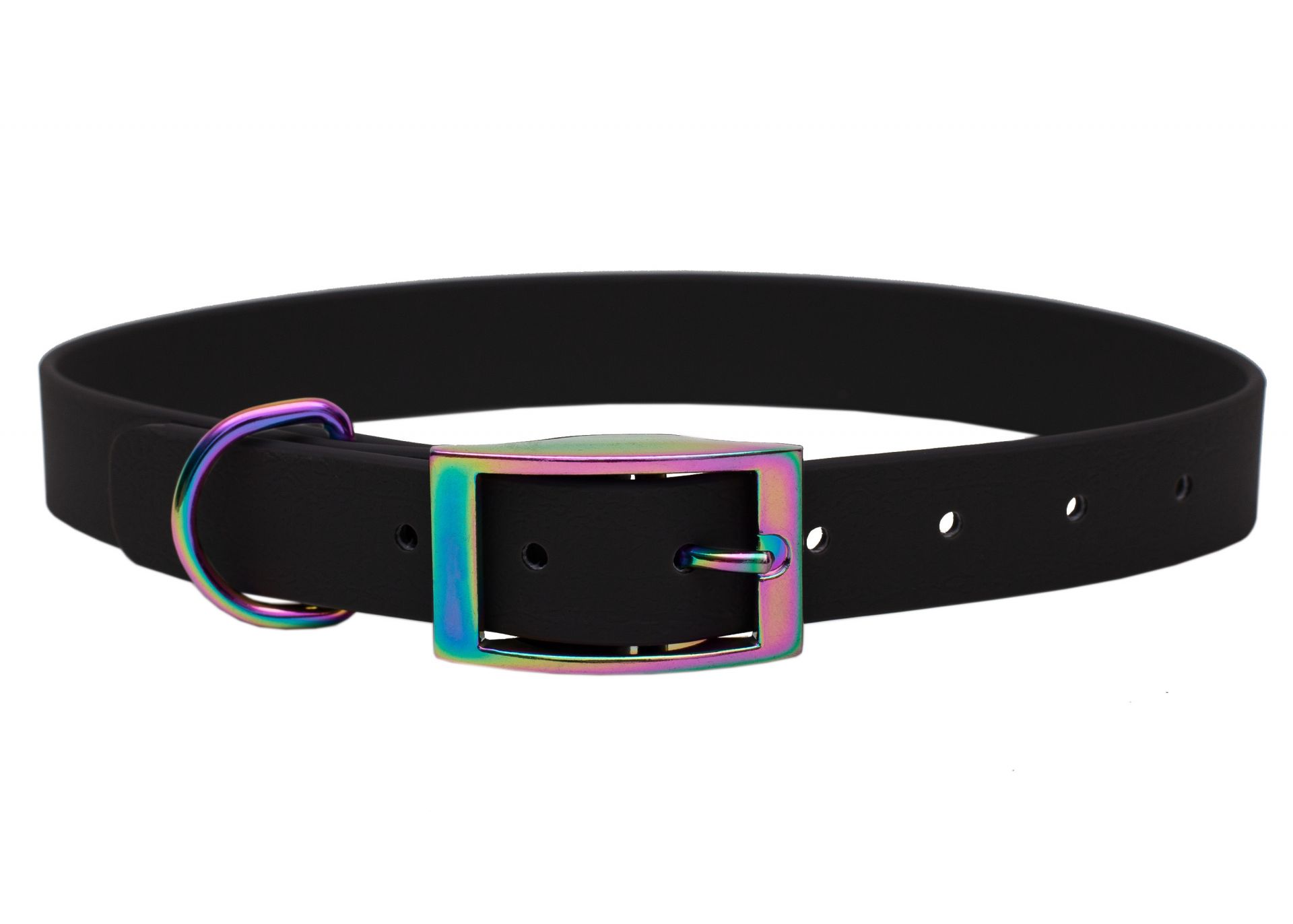 Biothane Halsband Black Regenbogen / XS (20-25cm),Regenbogen / S (25-33cm),Regenbogen / M (33-40cm),Regenbogen / L (39-49cm),Regenbogen / XL (49-59cm),Regenbogen / XXL (59-69cm) Black
