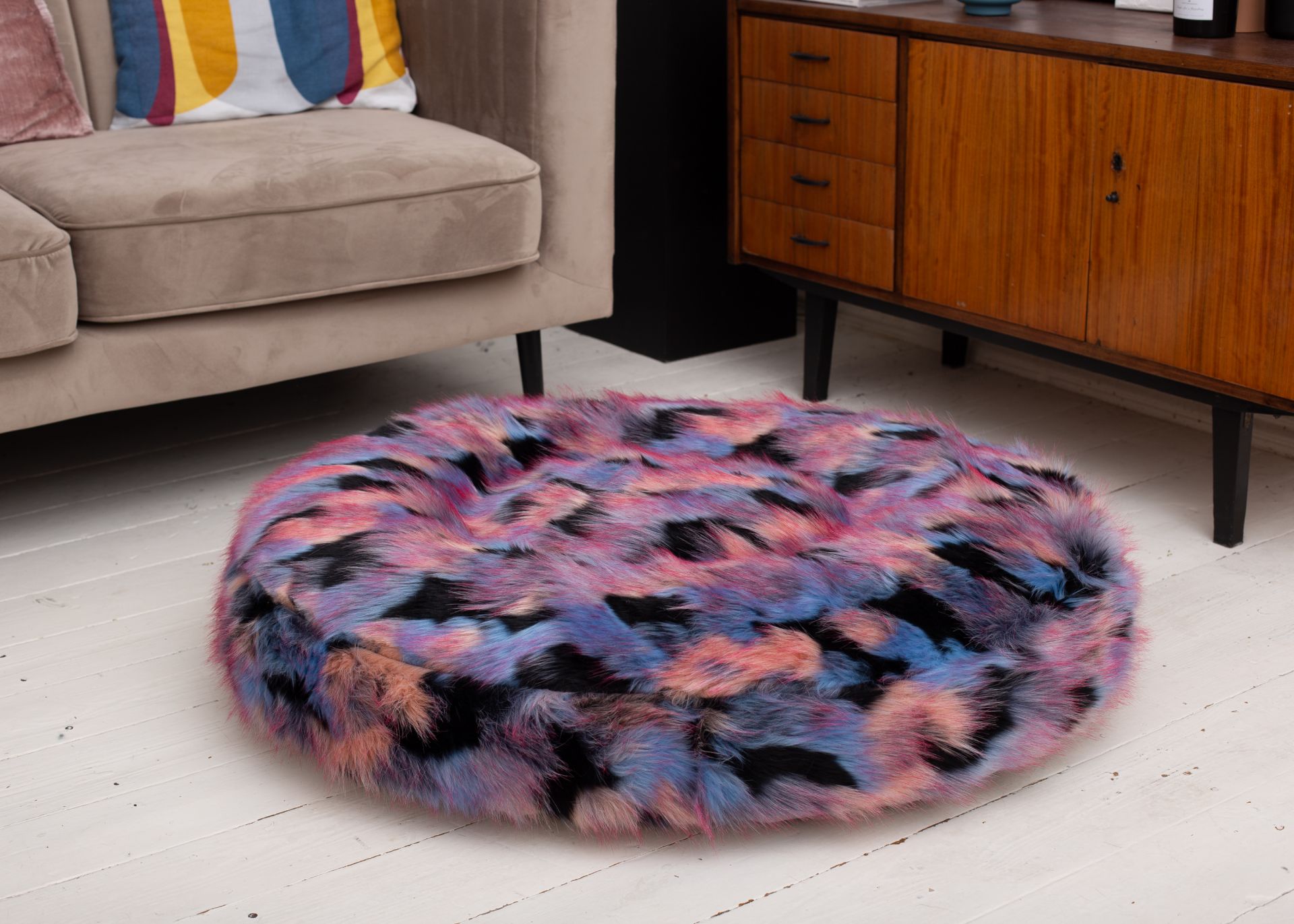 Wau-Bed orthopädisches Hundebett Halli Galli Oval / S (80x60cm),Oval / M (100x80cm),Oval / L (120x100cm),Oval / XL (140x120cm) Dim Gray