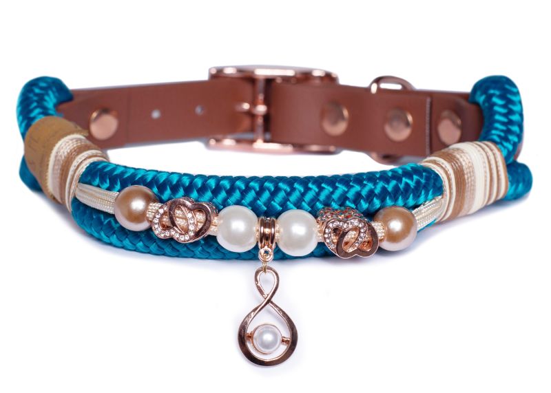 Tauhalsband mit Perlen , Modell Jano , in verschiedenen Größen