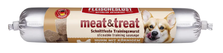 Fleischeslust Meat & Treat Huhn mit Frischkäse 80g