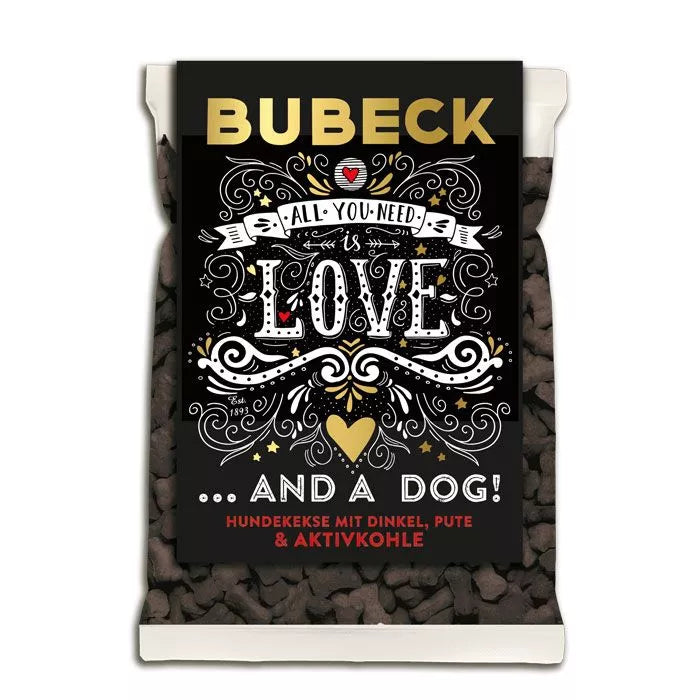 BUBECK Hundekekse mit Dinkel, Pute & Aktivkohle