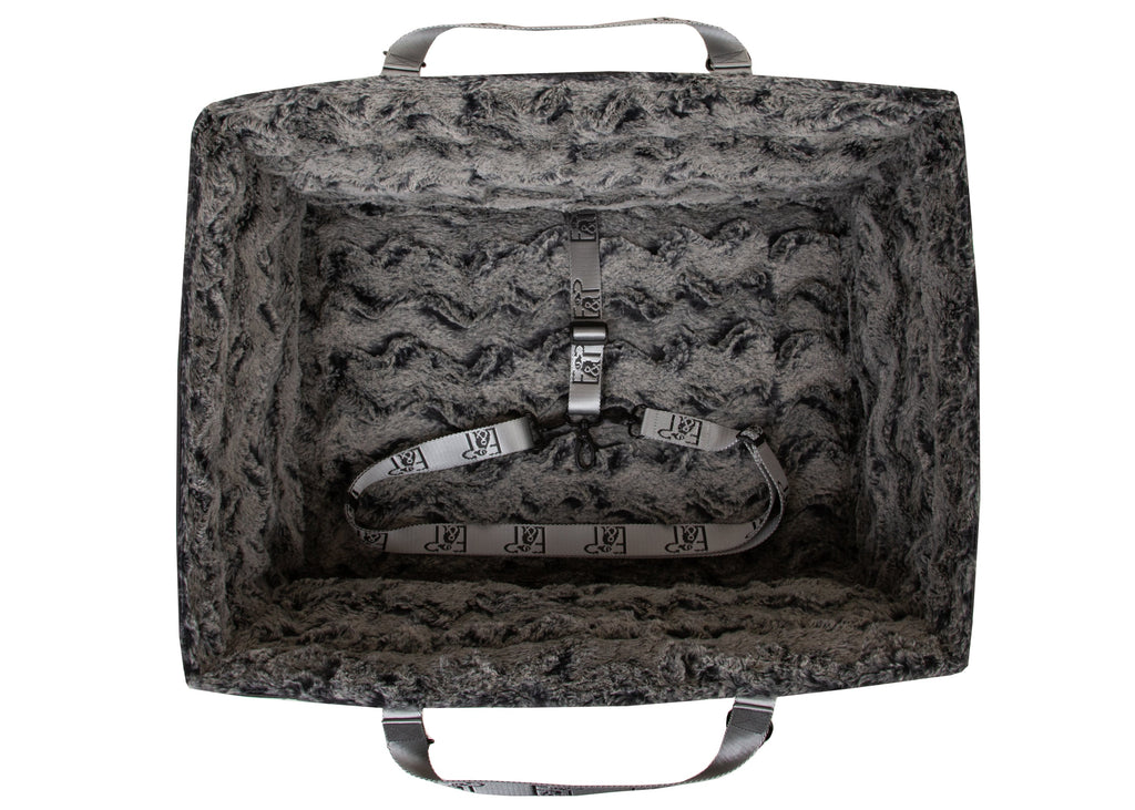 Reisekörbchen Ansicht von oben Wau-Snuggle Titan Silver Oval / XS,Oval / S,Oval / M,Oval / L,Rechteckig / XS,Rechteckig / S,Rechteckig / M,Rechteckig / L Dark Slate Gray