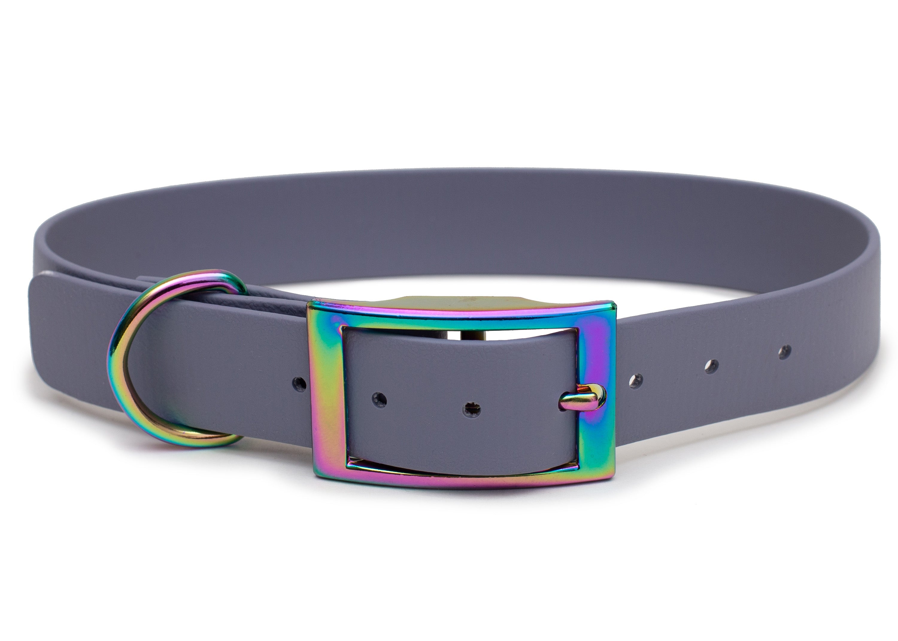 Biothane Halsband Hellgrau