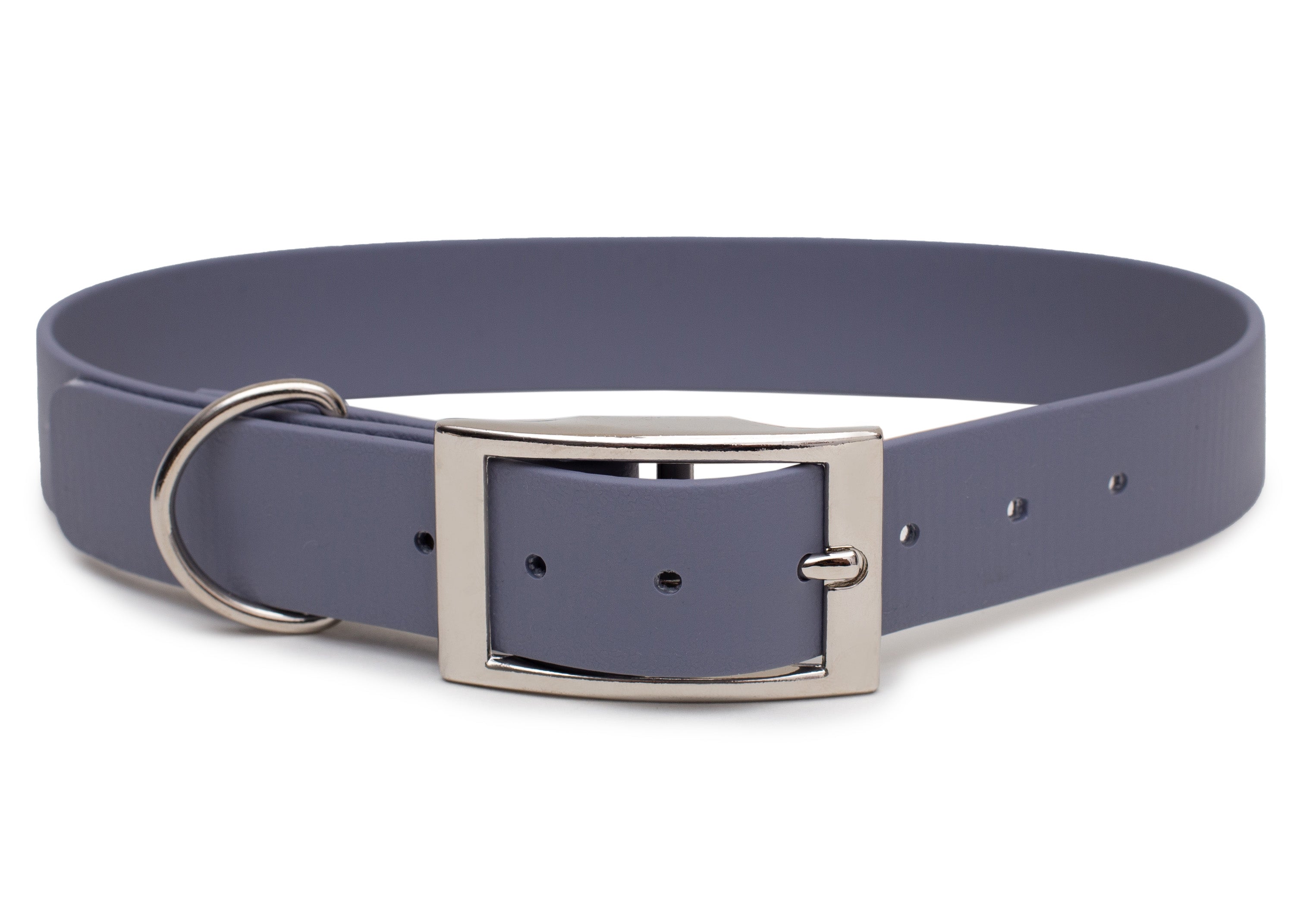 Biothane Halsband Hellgrau