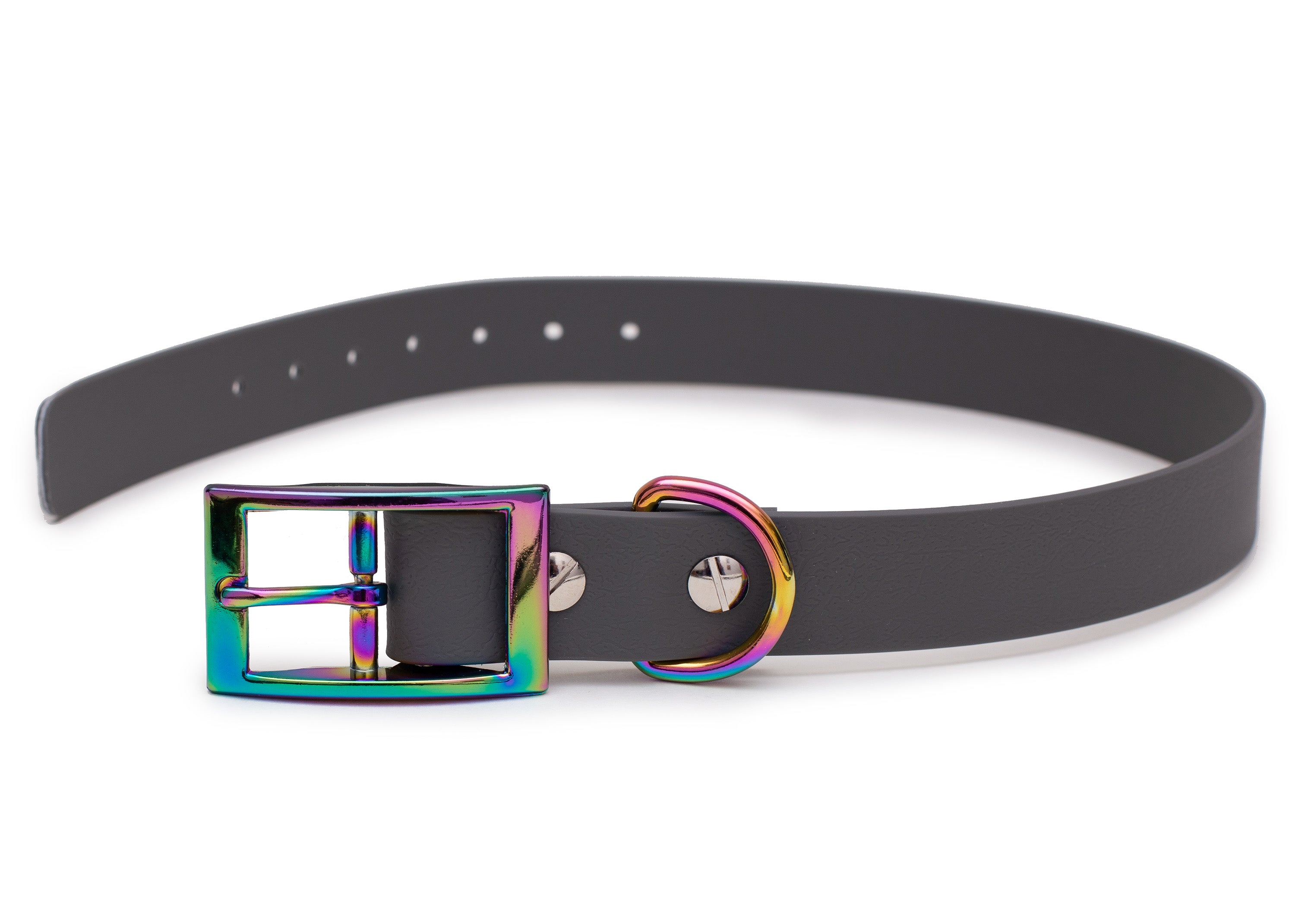 Biothane Halsband Grau