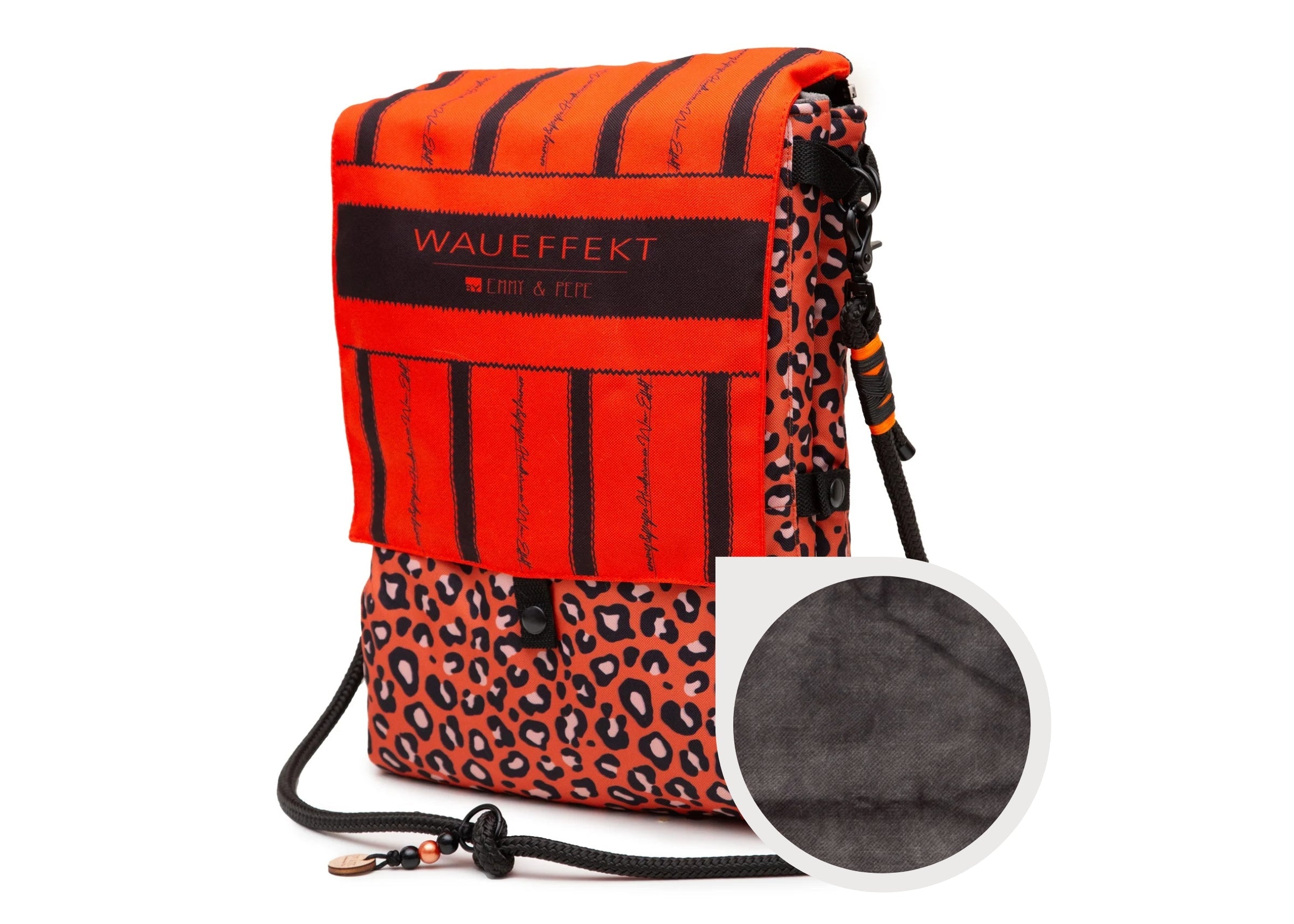 Wau-Backpack Reisedecke Leo Orange