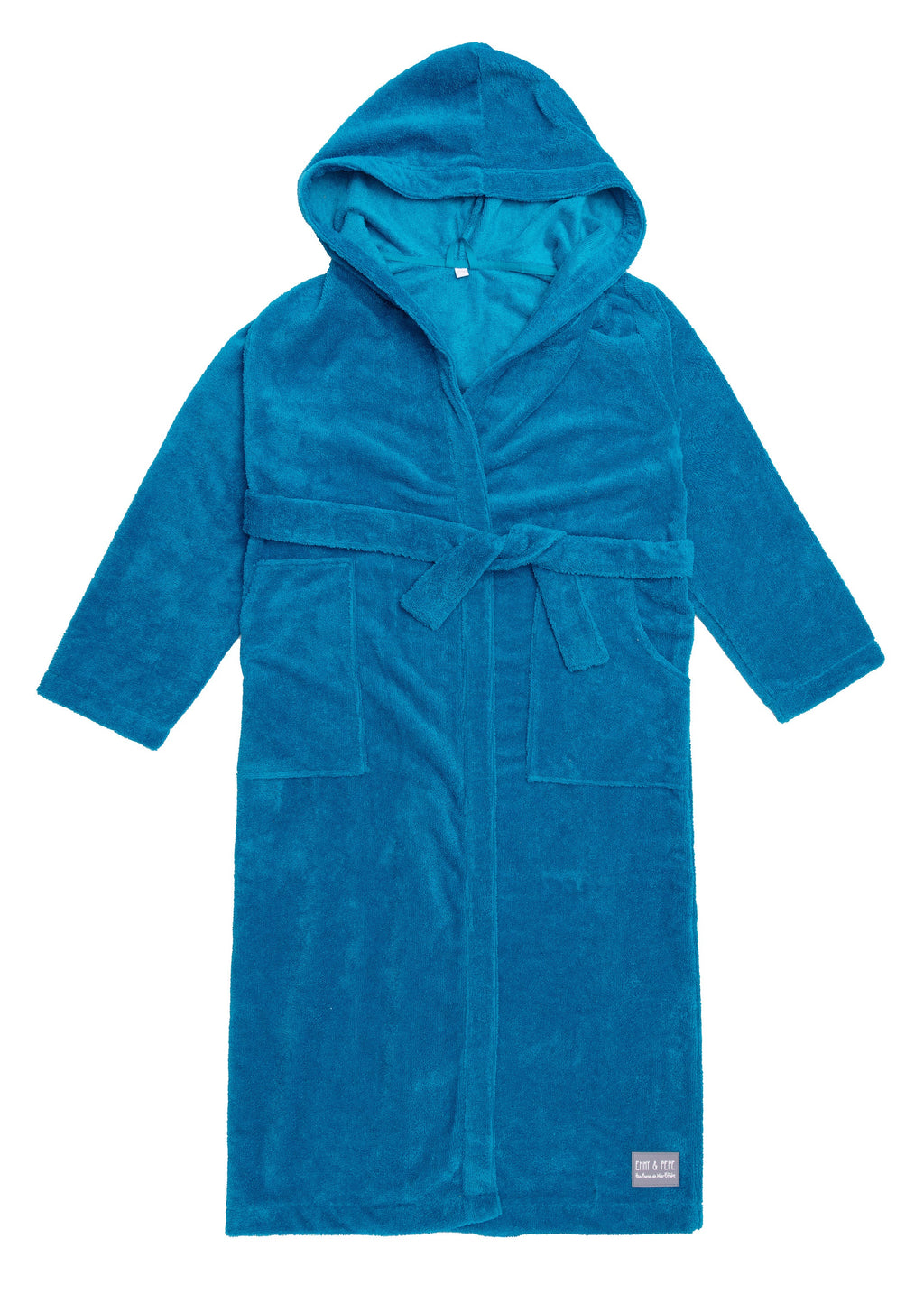 Bamboo Bademantel aus Bambusfaser, ausgebreitet Unisex Aqua XS/S/M,L/XL/XXL Dark Cyan