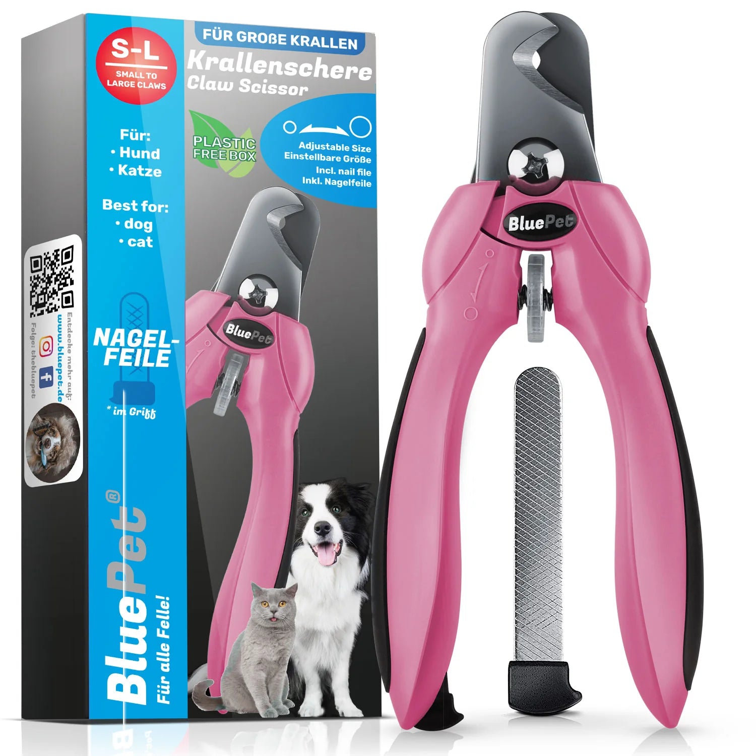 BluePet verstellbare Krallenschere S-L