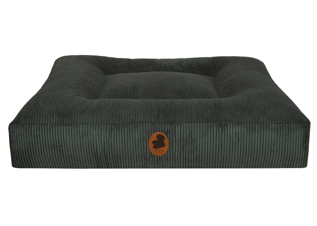 Wau-Bed orthopädisches Hundebett Cord Green / Oval / S (80x60cm),Green / Oval / M (100x80cm),Green / Oval / L (120x100cm),Green / Oval / XL (140x120cm),Green / Eckig / S (80x60cm),Green / Eckig / M (100x80cm),Green / Eckig / L (120x100cm),Green / Eckig / XL (140x120cm) Dark Slate Gray