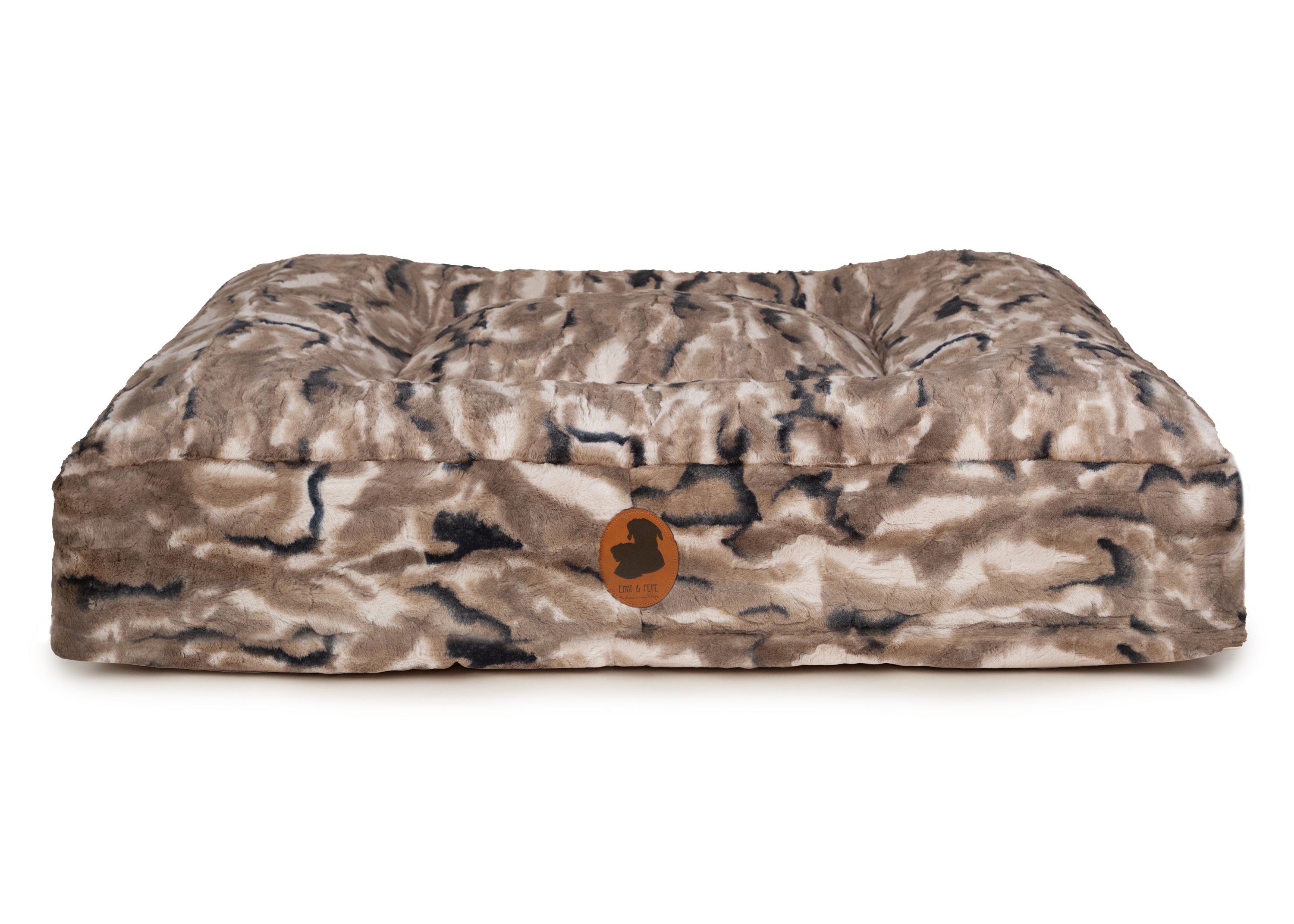 Wechselbezug orthopädisches Hundebett New Jace Eckig S (80x60cm),Eckig M (100x80cm),Eckig L (120x100cm),Eckig XL (140x240cm) Dim Gray
