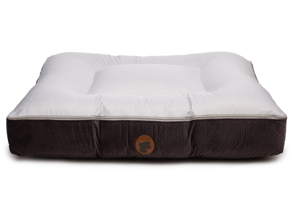 Wau-Bed orthopädisches Hundebett mit Höhle Dot Taupe / Oval / S (80x60cm),Taupe / Oval / M (100x80cm),Taupe / Oval / L (120x100cm),Taupe / Oval / XL (140x120cm),Taupe / Eckig / S (80x60cm),Taupe / Eckig / M (100x80cm),Taupe / Eckig / L (120x100cm),Taupe / Eckig / XL (140x120cm),Dark Grey / Oval / S (80x60cm),Dark Grey / Oval / M (100x80cm),Dark Grey / Oval / L (120x100cm),Dark Grey / Oval / XL (140x120cm),Dark Grey / Eckig / S (80x60cm),Dark Grey / Eckig / M (100x80cm),Dark Grey / Eckig / L (120x100cm),Dark