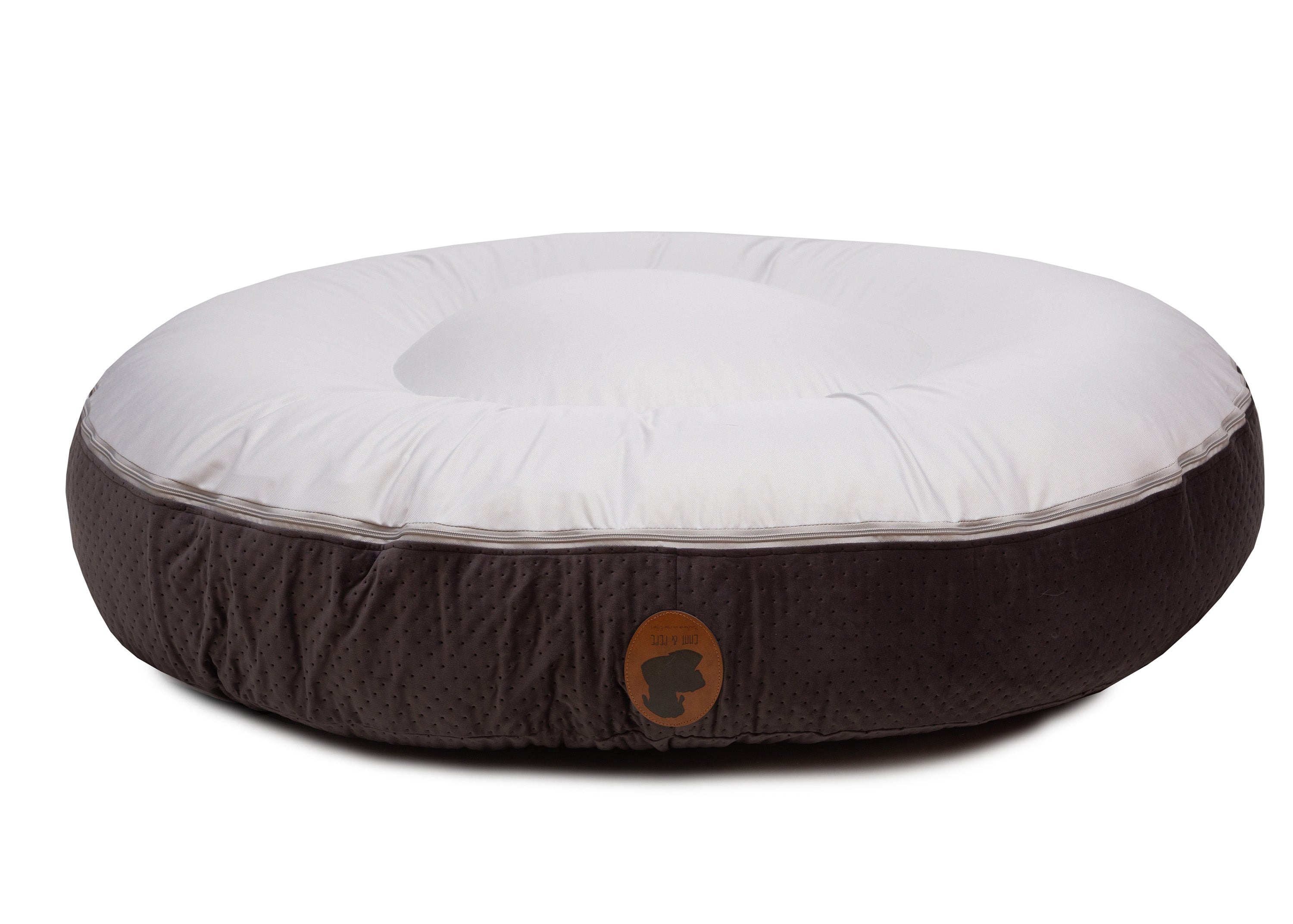 Wau-Bed orthopädisches Hundebett mit Höhle Dot Taupe / Oval / S (80x60cm),Taupe / Oval / M (100x80cm),Taupe / Oval / L (120x100cm),Taupe / Oval / XL (140x120cm),Taupe / Eckig / S (80x60cm),Taupe / Eckig / M (100x80cm),Taupe / Eckig / L (120x100cm),Taupe / Eckig / XL (140x120cm),Dark Grey / Oval / S (80x60cm),Dark Grey / Oval / M (100x80cm),Dark Grey / Oval / L (120x100cm),Dark Grey / Oval / XL (140x120cm),Dark Grey / Eckig / S (80x60cm),Dark Grey / Eckig / M (100x80cm),Dark Grey / Eckig / L (120x100cm),Dark