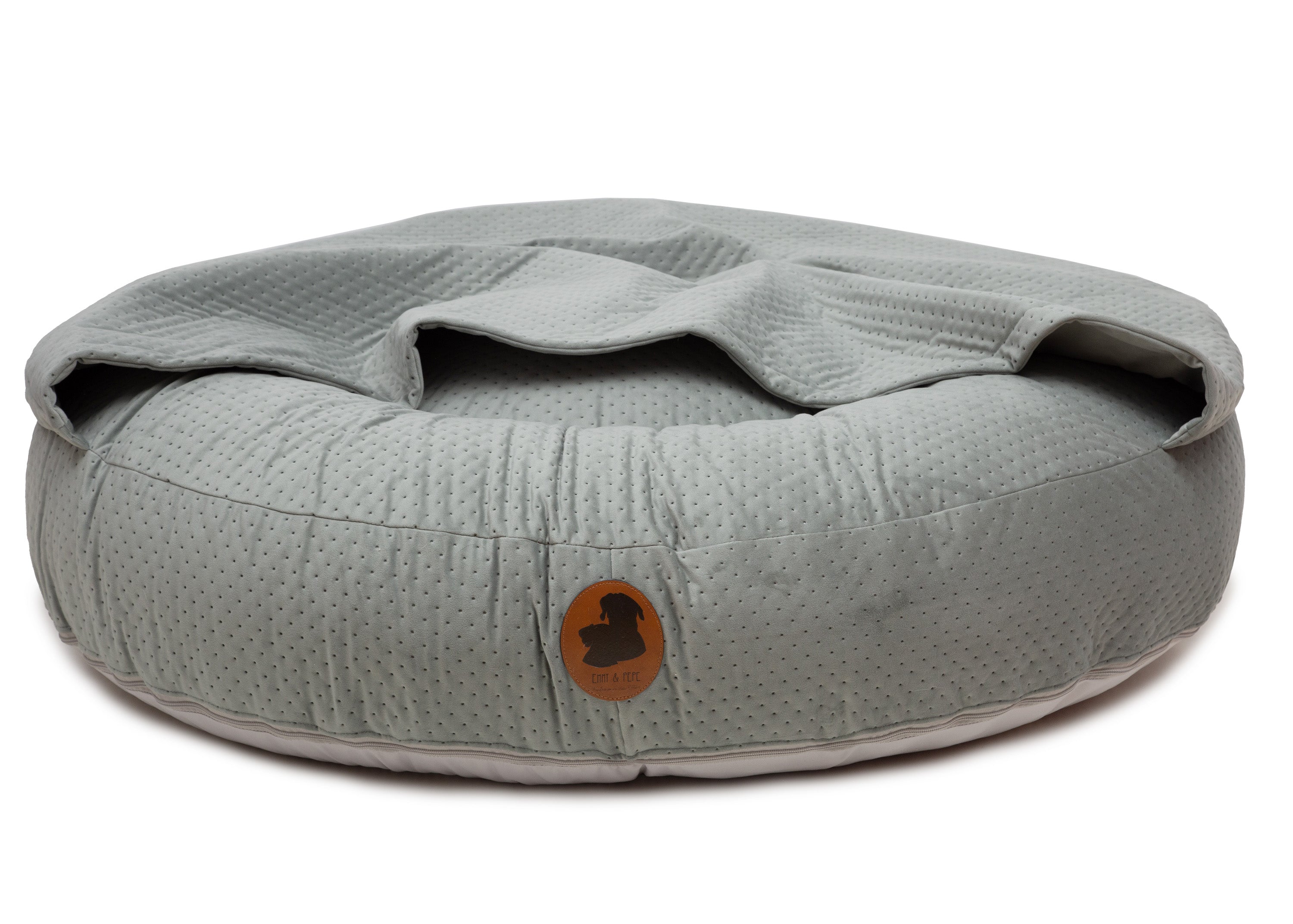 Wau-Bed orthopädisches Hundebett mit Höhle Dot Mint / Oval / S (80x60cm),Mint / Oval / M (100x80cm),Mint / Oval / L (120x100cm),Mint / Oval / XL (140x120cm) Light Slate Gray