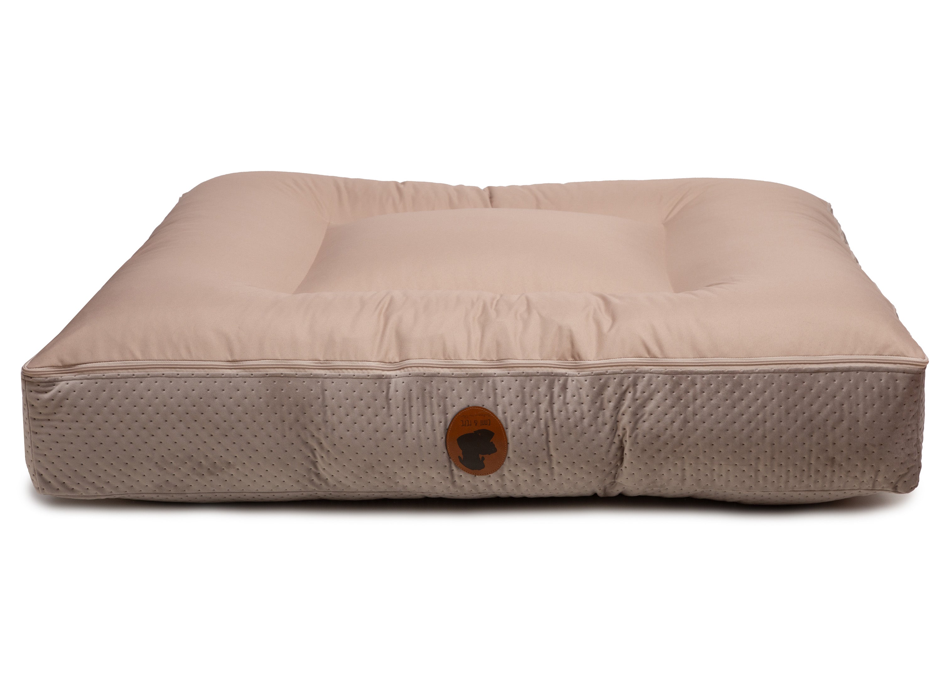 Wau-Bed orthopädisches Hundebett mit Höhle Dot Taupe / Oval / S (80x60cm),Taupe / Oval / M (100x80cm),Taupe / Oval / L (120x100cm),Taupe / Oval / XL (140x120cm),Taupe / Eckig / S (80x60cm),Taupe / Eckig / M (100x80cm),Taupe / Eckig / L (120x100cm),Taupe / Eckig / XL (140x120cm),Dark Grey / Oval / S (80x60cm),Dark Grey / Oval / M (100x80cm),Dark Grey / Oval / L (120x100cm),Dark Grey / Oval / XL (140x120cm),Dark Grey / Eckig / S (80x60cm),Dark Grey / Eckig / M (100x80cm),Dark Grey / Eckig / L (120x100cm),Dark