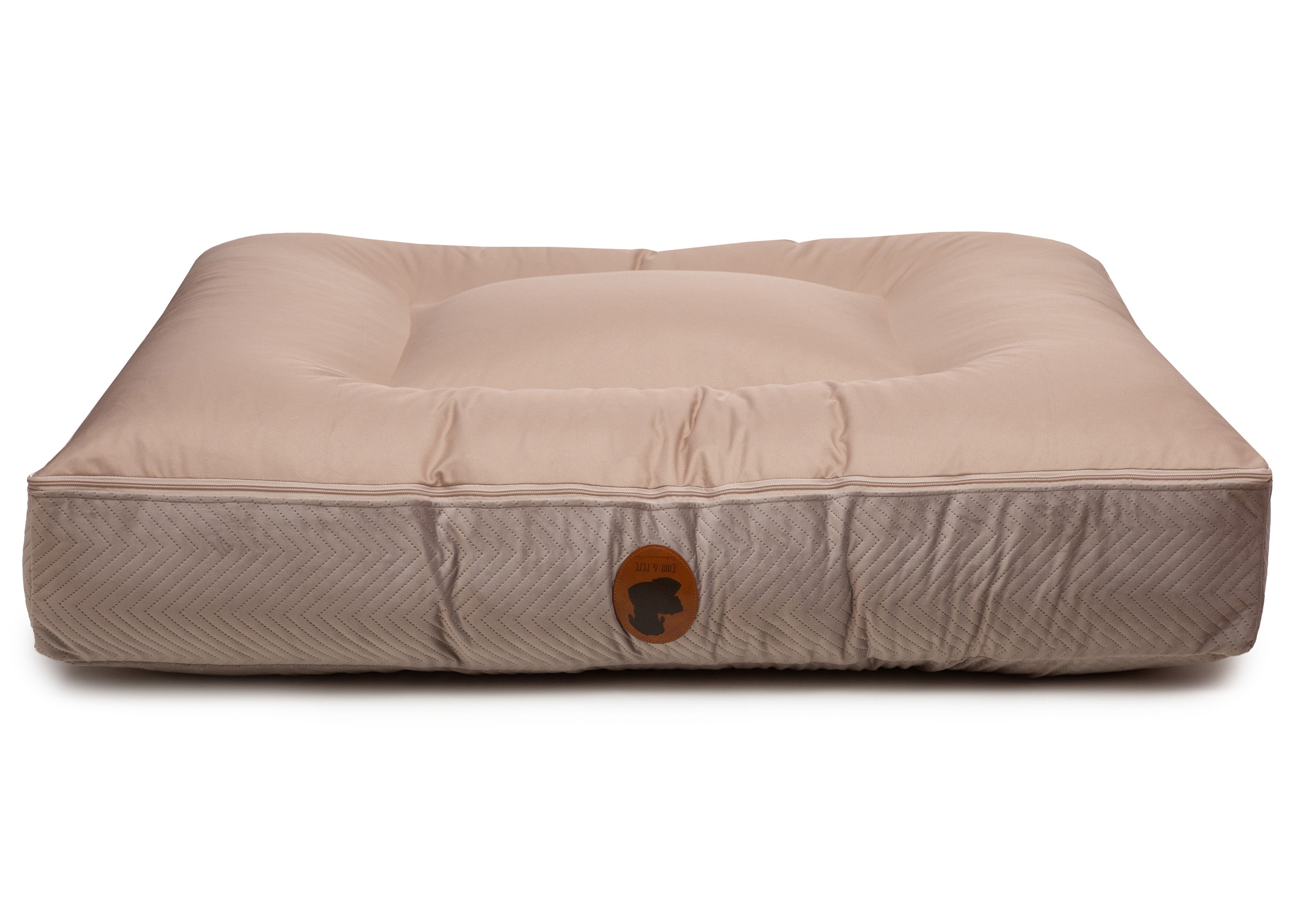Wechselbezug orthopädisches Hundebett mit Höhle ZickZack Taupe / Oval / S (80x60cm),Taupe / Oval / M (100x80cm),Taupe / Oval / L (120x100cm),Taupe / Oval / XL (140x120cm),Taupe / Eckig / S (80x60cm),Taupe / Eckig / M (100x80cm),Taupe / Eckig / L (120x100cm),Taupe / Eckig / XL (140x120cm),Dark Grey / Oval / S (80x60cm),Dark Grey / Oval / M (100x80cm),Dark Grey / Oval / L (120x100cm),Dark Grey / Oval / XL (140x120cm),Dark Grey / Eckig / S (80x60cm),Dark Grey / Eckig / M (100x80cm),Dark Grey / Eckig / L (120x1