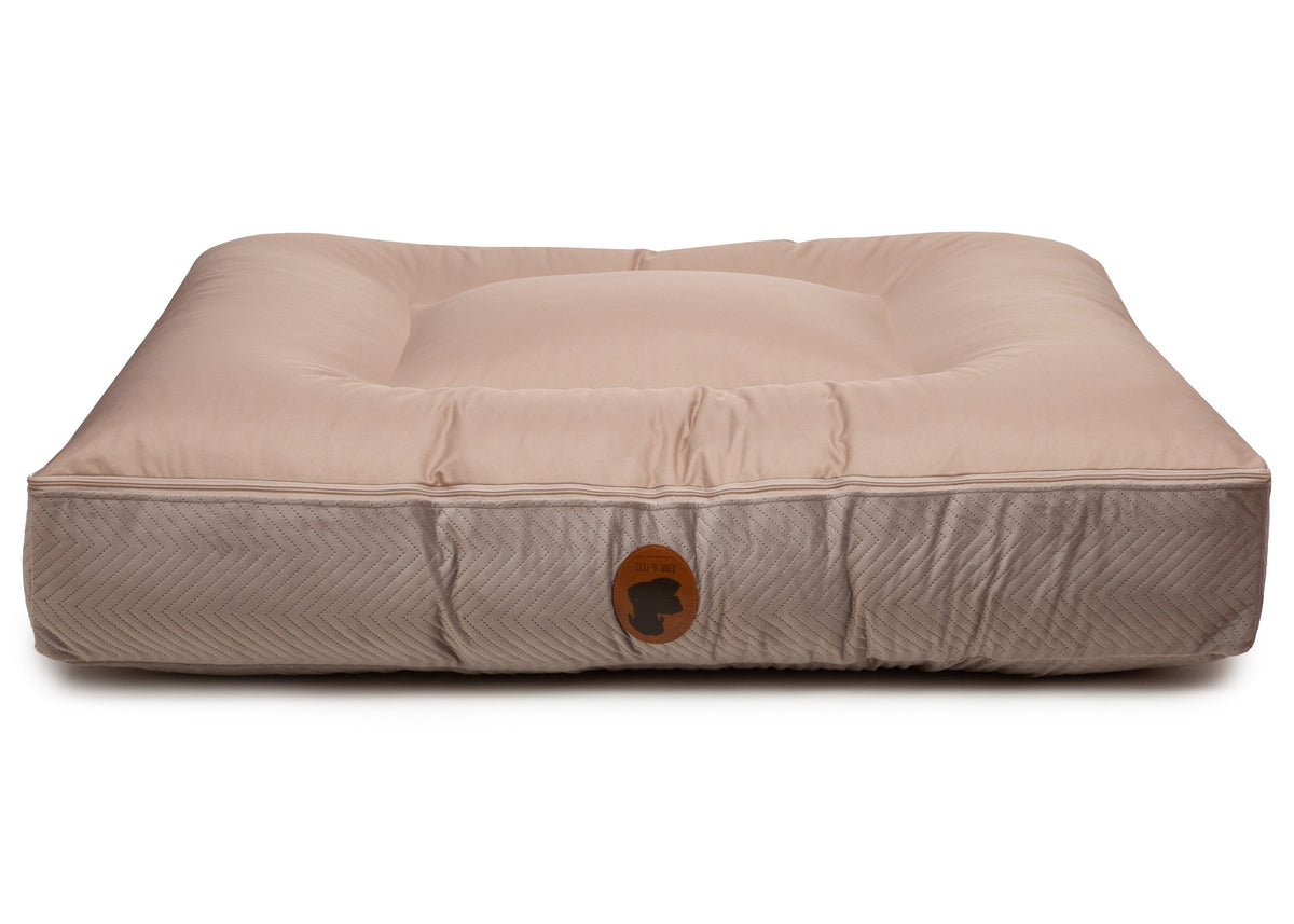 Wechselbezug orthopädisches Hundebett mit Höhle ZickZack Taupe / Oval / S (80x60cm),Taupe / Oval / M (100x80cm),Taupe / Oval / L (120x100cm),Taupe / Oval / XL (140x120cm),Taupe / Eckig / S (80x60cm),Taupe / Eckig / M (100x80cm),Taupe / Eckig / L (120x100cm),Taupe / Eckig / XL (140x120cm),Dark Grey / Oval / S (80x60cm),Dark Grey / Oval / M (100x80cm),Dark Grey / Oval / L (120x100cm),Dark Grey / Oval / XL (140x120cm),Dark Grey / Eckig / S (80x60cm),Dark Grey / Eckig / M (100x80cm),Dark Grey / Eckig / L (120x1