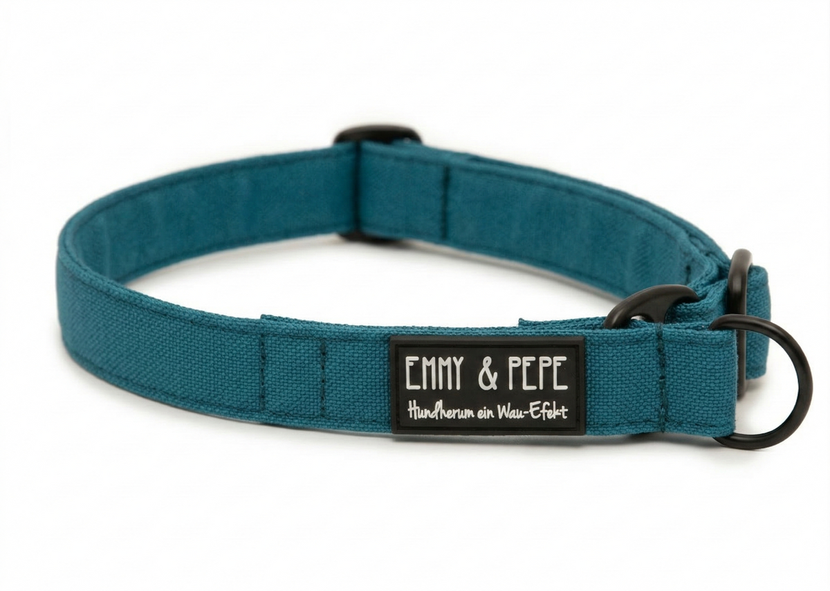 Zugstopp-Halsband Aqua