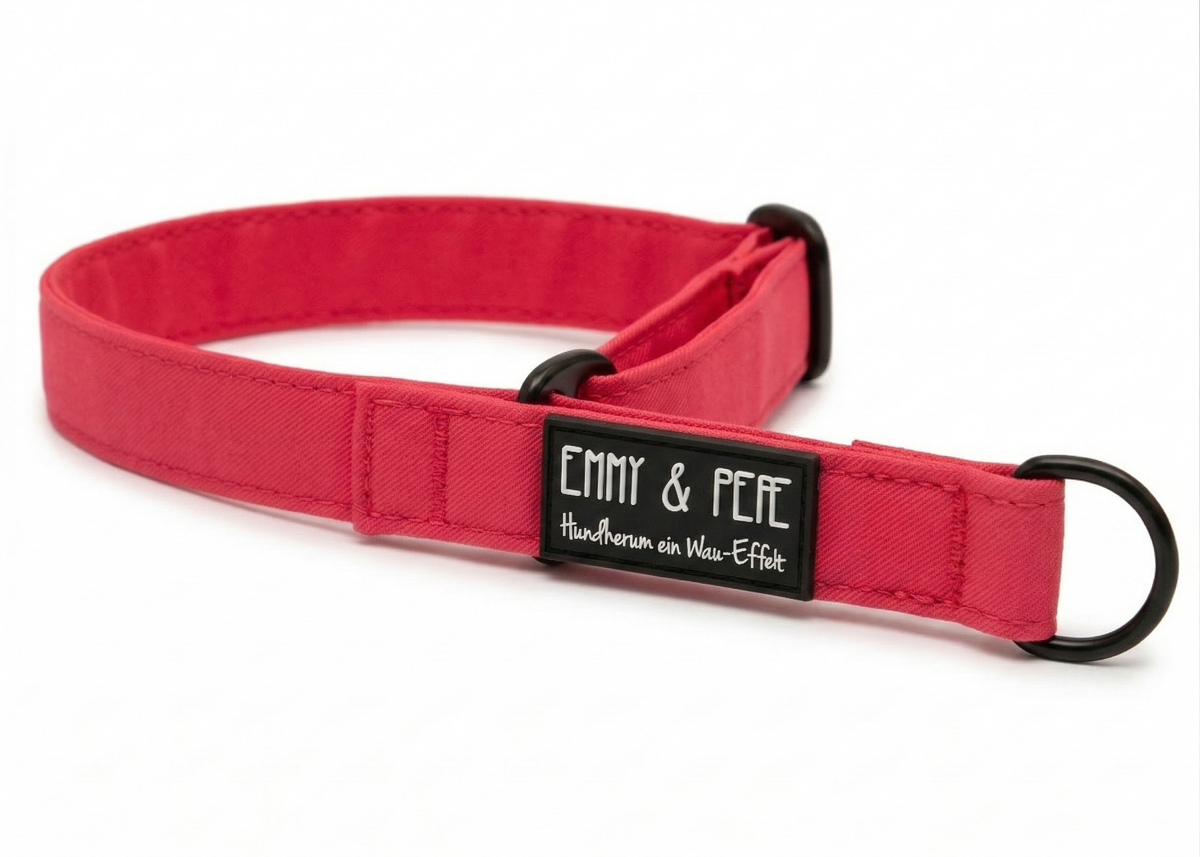 Zugstopp-Halsband Neon Pink