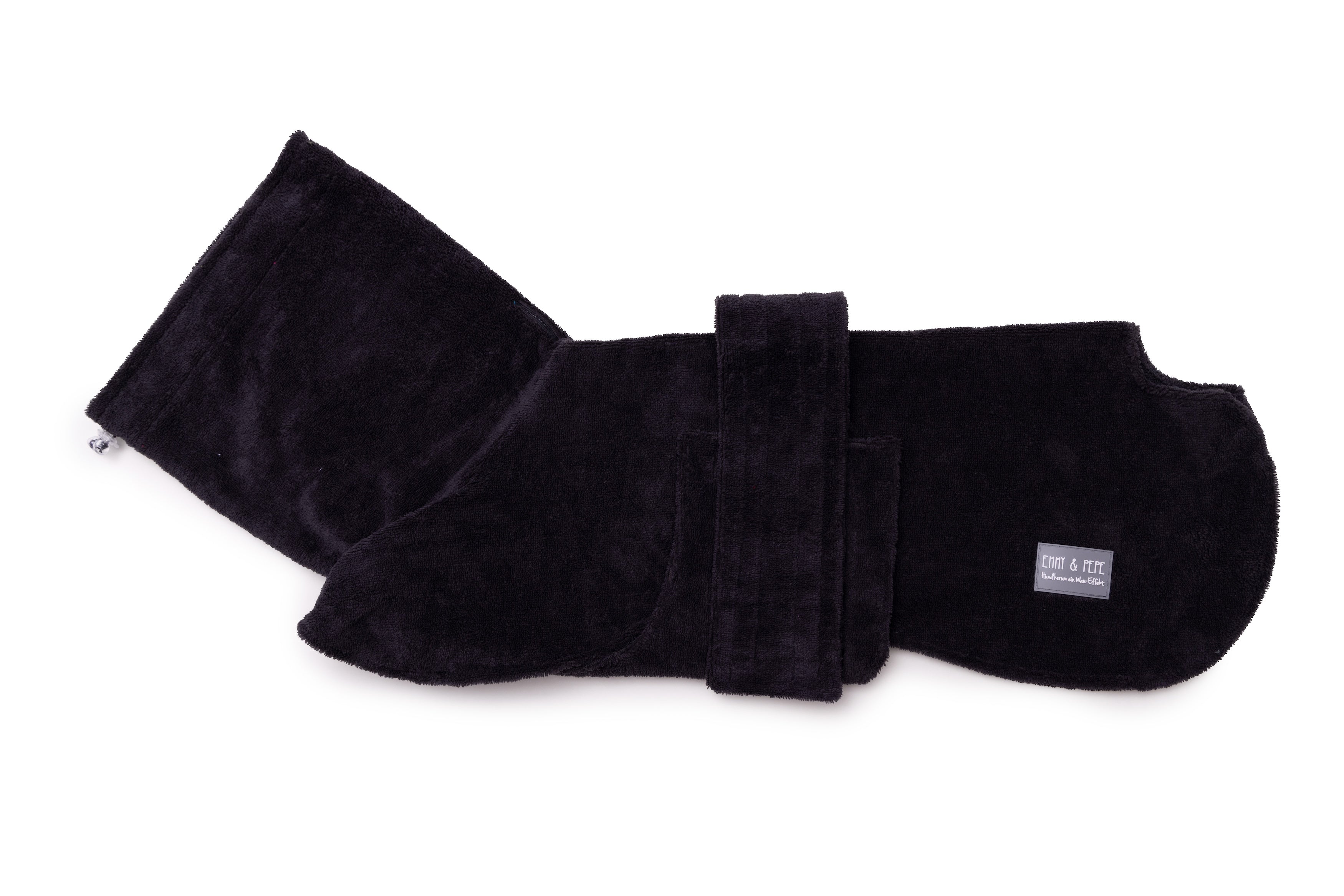 Hundebademantel aus Bambusfaser, Modell Grey , für große und kleine Hunde